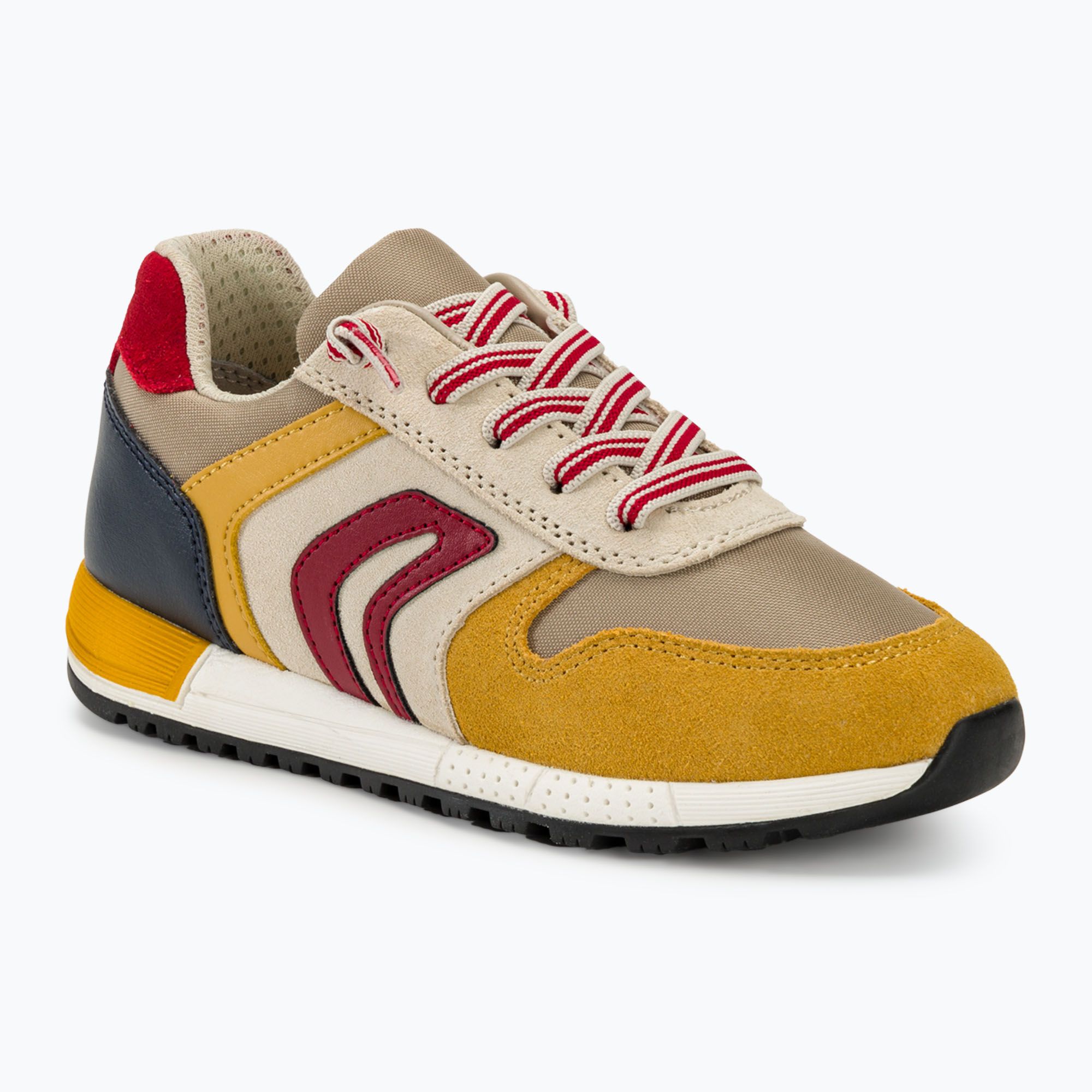 Buty juniorskie Geox Alben beige/yellow 