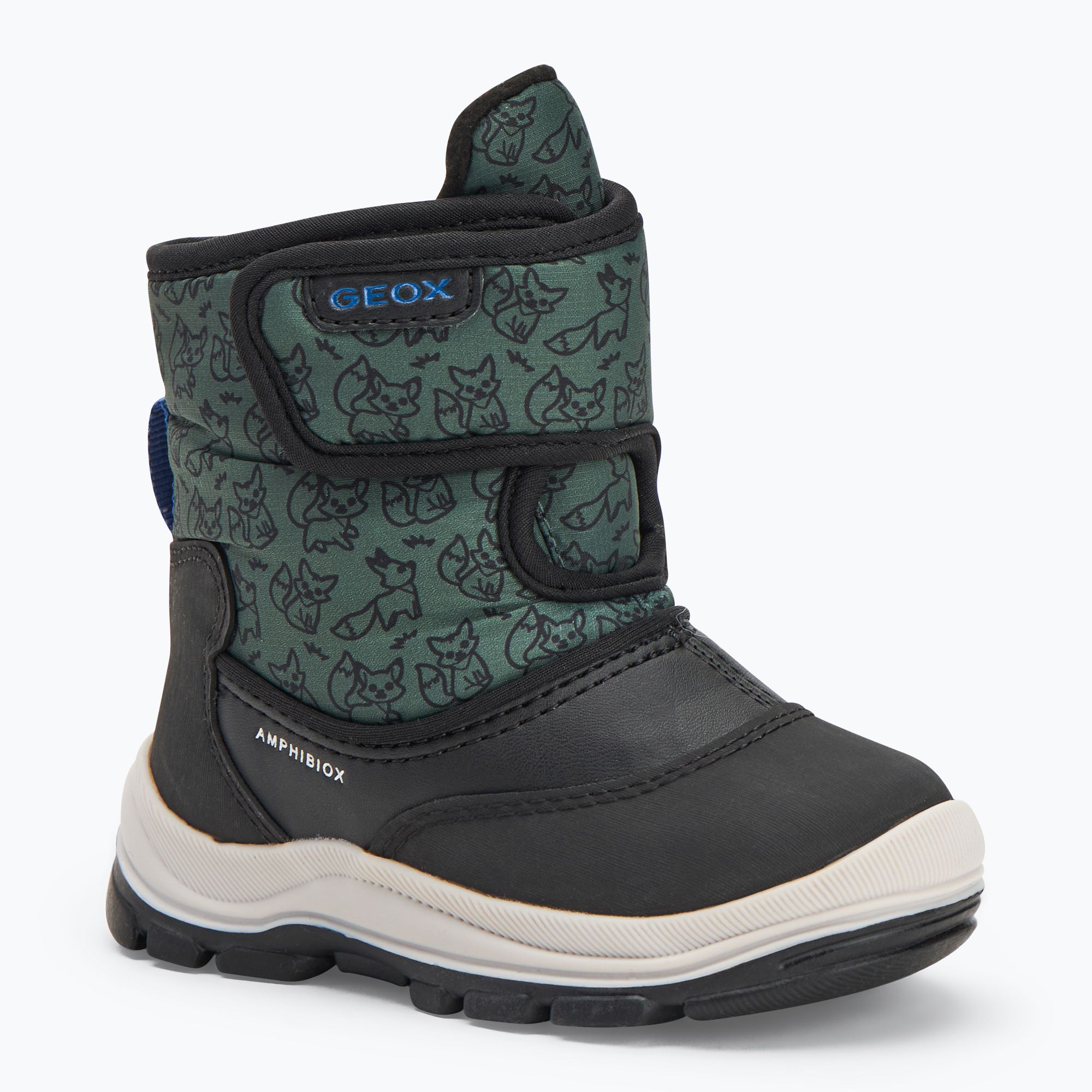 Śniegowce dziecięce Geox Flanfil ABX black/forest 