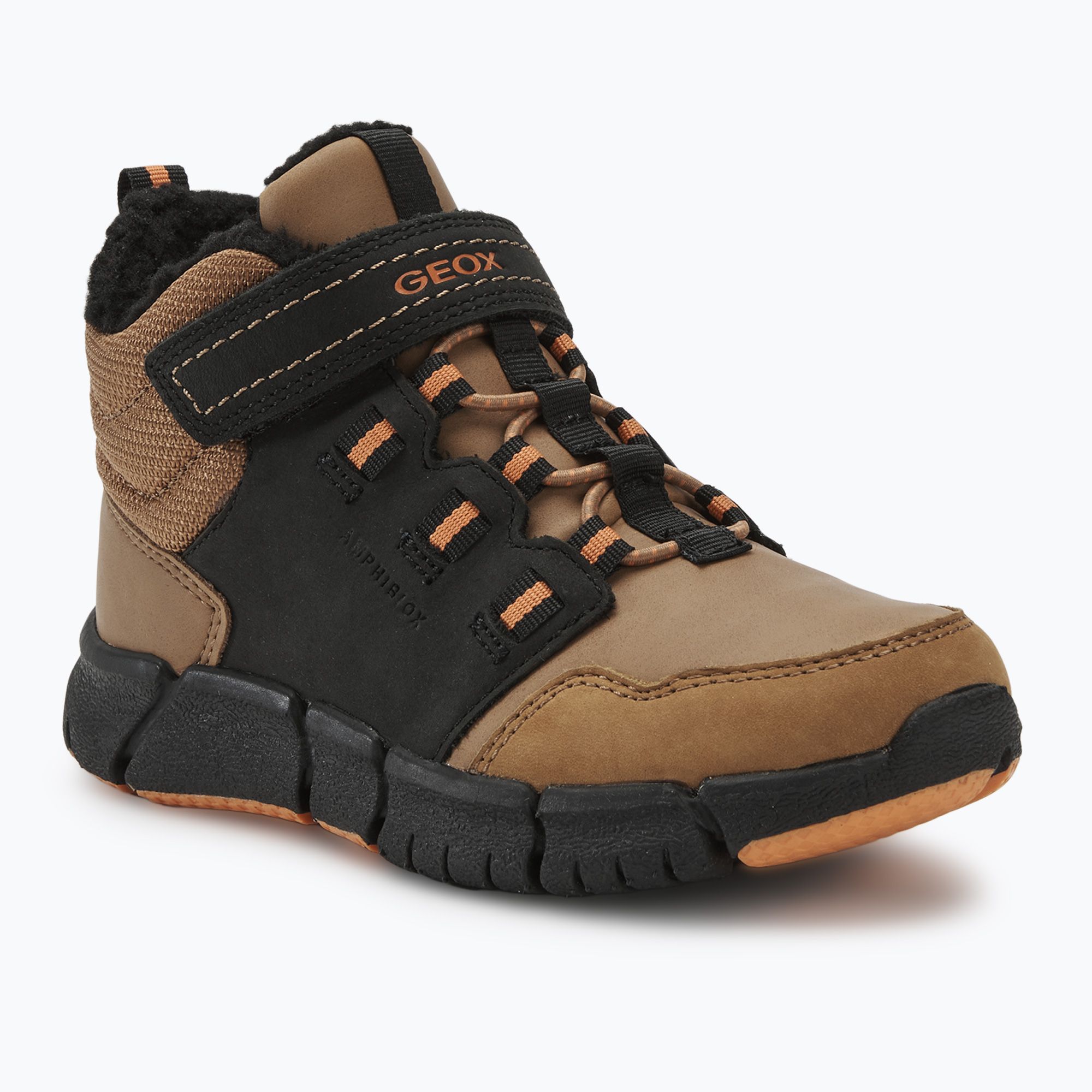 Buty juniorskie Geox Flexyper ABX black/dark yellow 