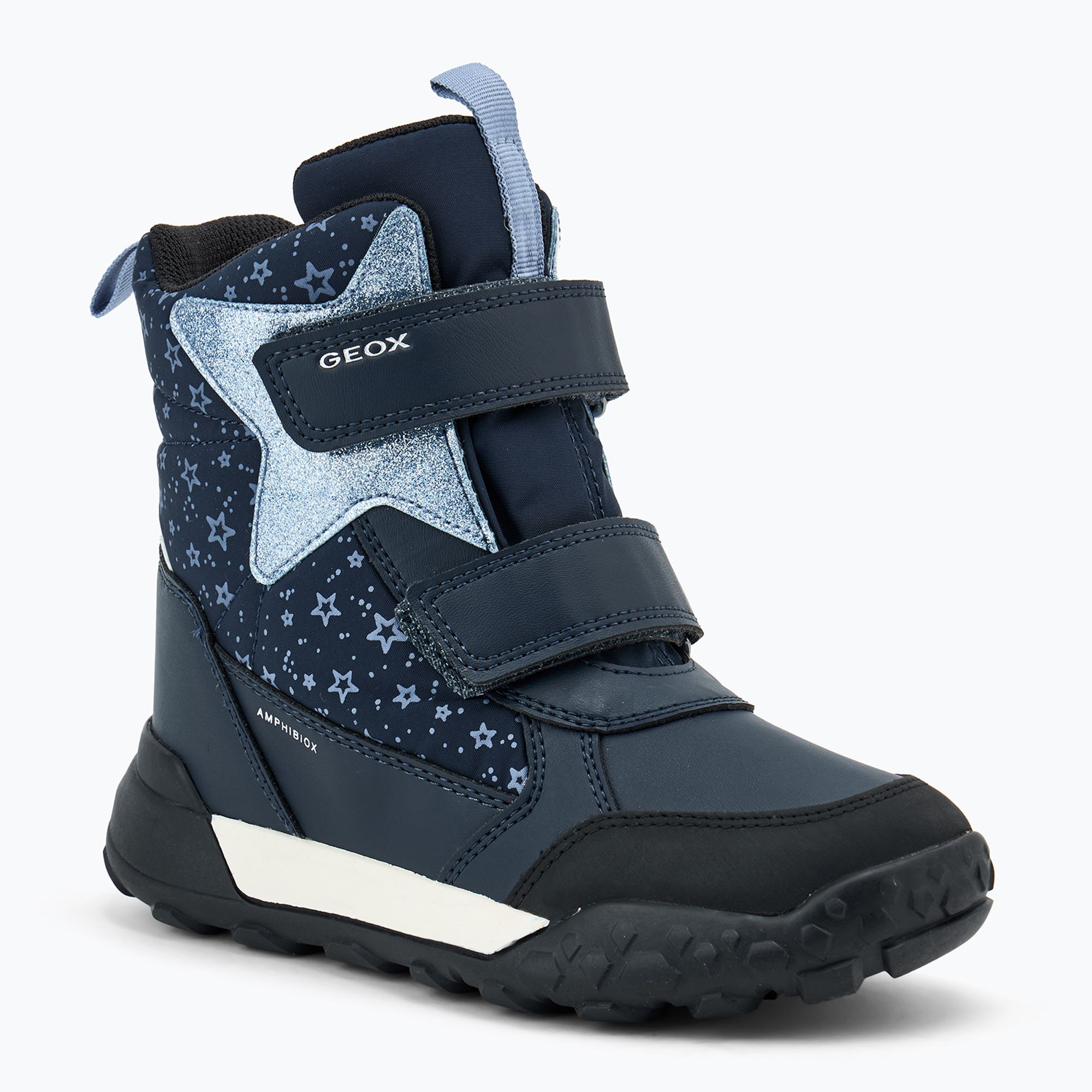 Śniegowce juniorskie Geox Trekkyup ABX navy/light avio 
