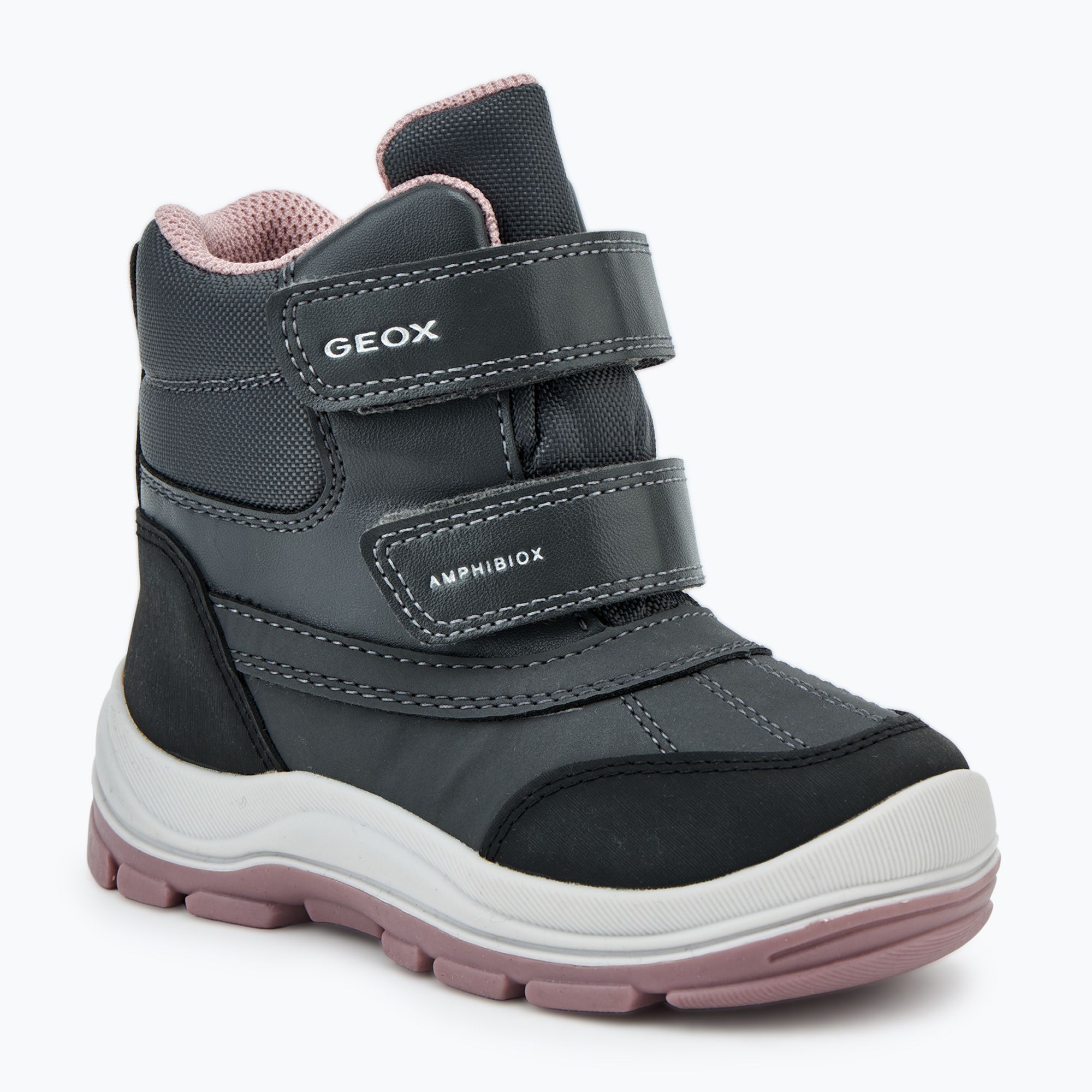 Buty dziecięce Geox Flantil ABX anthracite/dark pink 