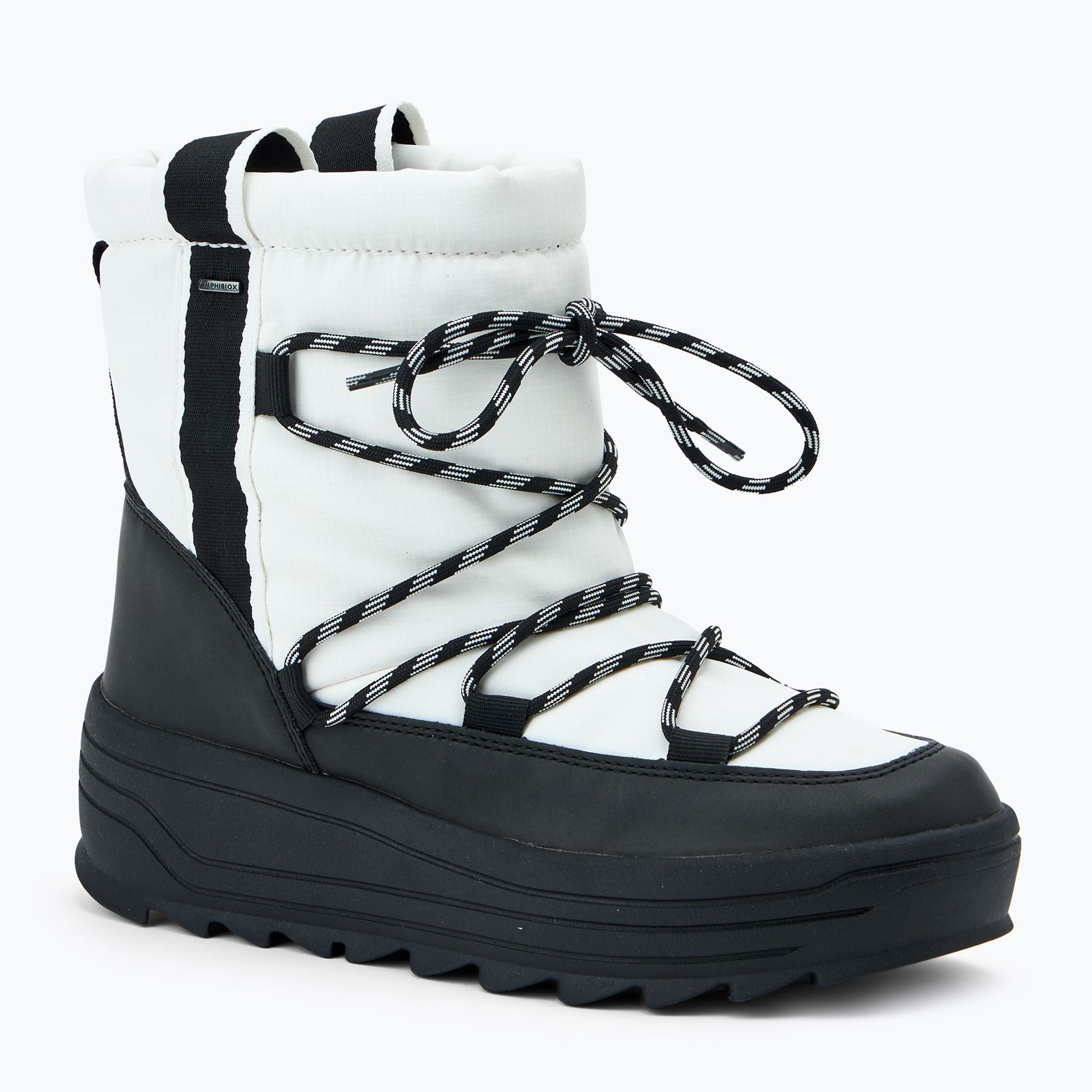 Śniegowce damskie Geox Milleiny ABX white/black 