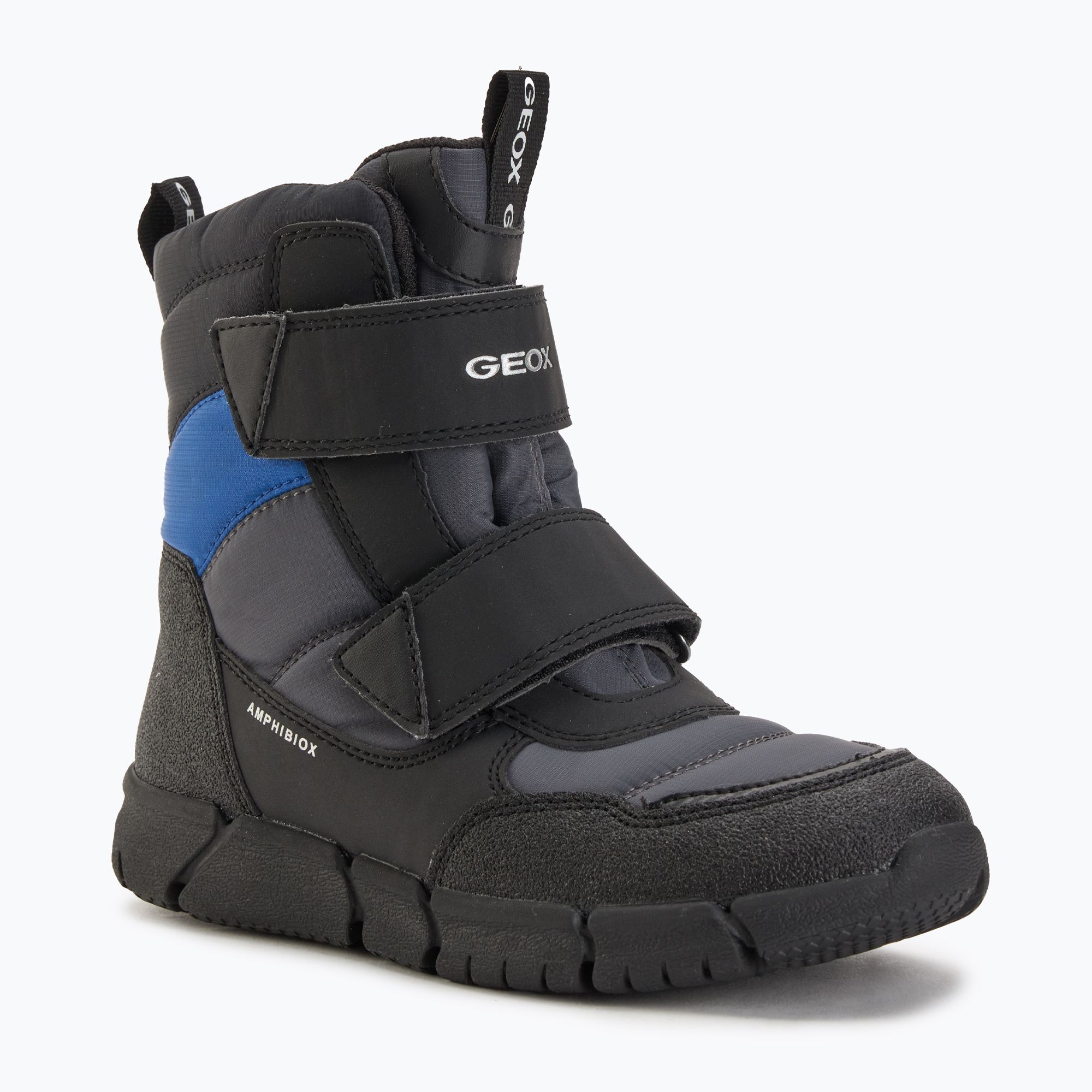 Śniegowce dziecięce Geox Flexyper ABX dark grey/royal 