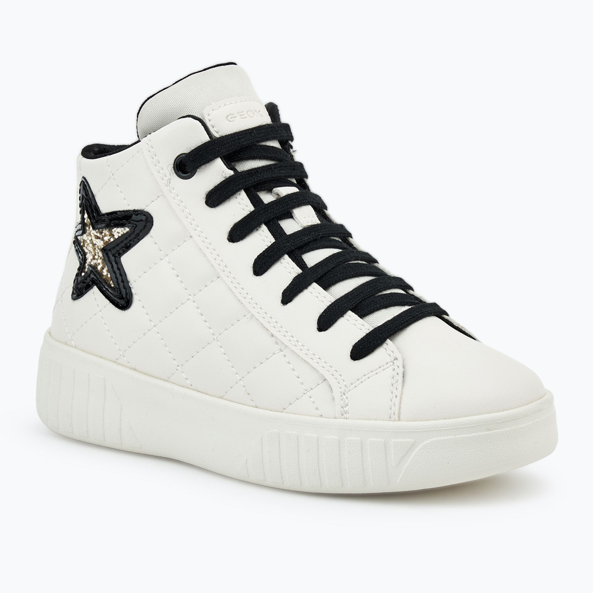 Buty juniorskie Geox Mikiroshi light ivory/black 