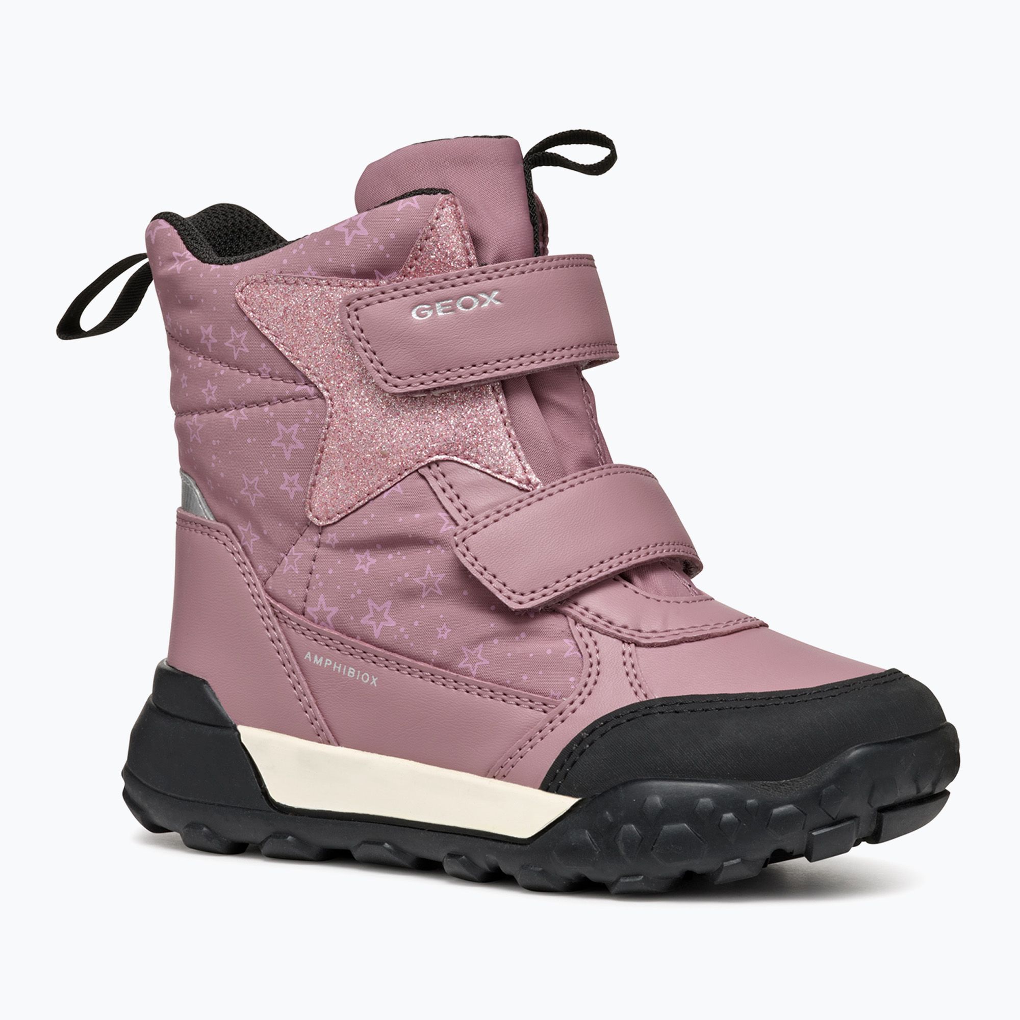 Śniegowce juniorskie Geox Trekkyup ABX dark pink 