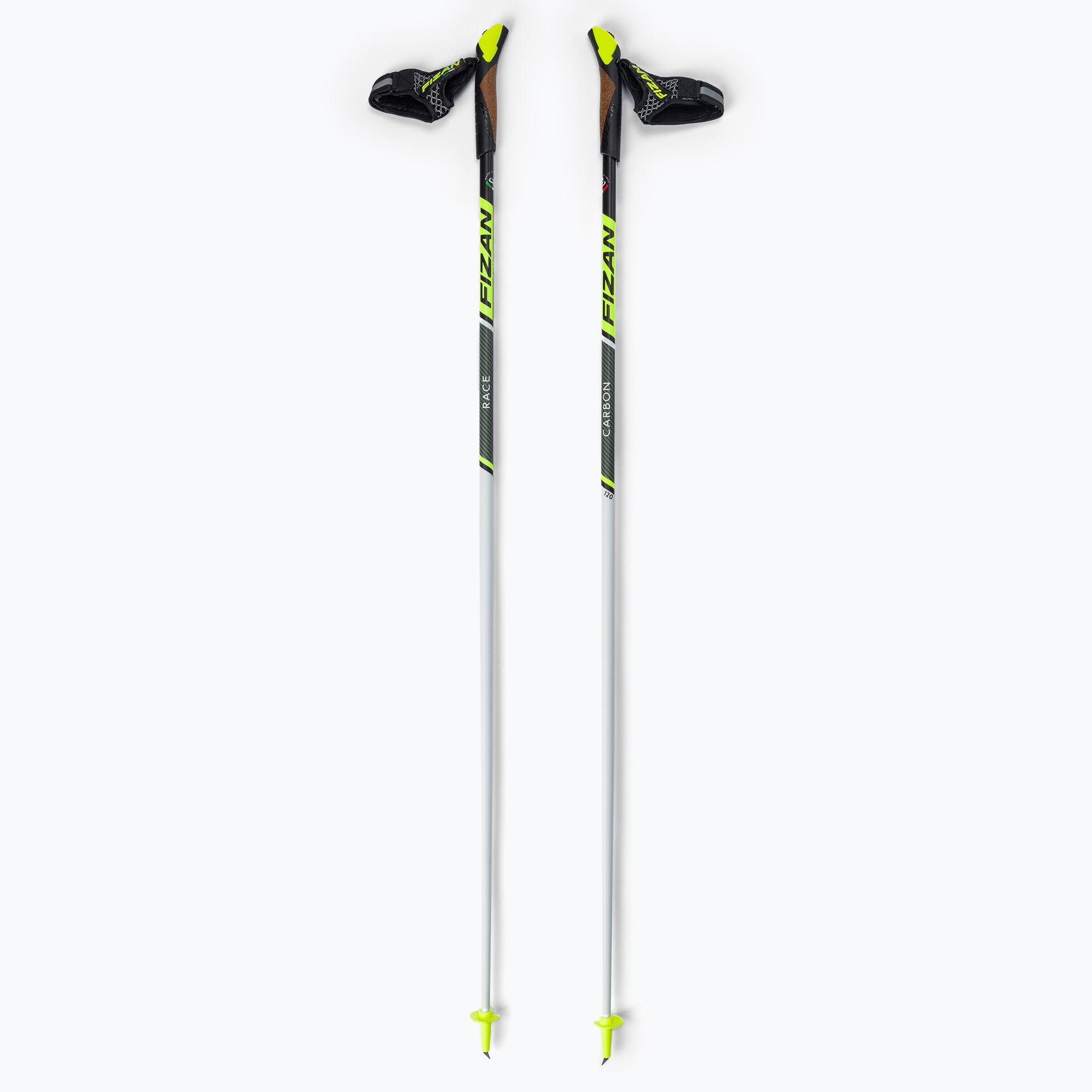 Kije nordic walking Fizan Race Carbon white/yellow 