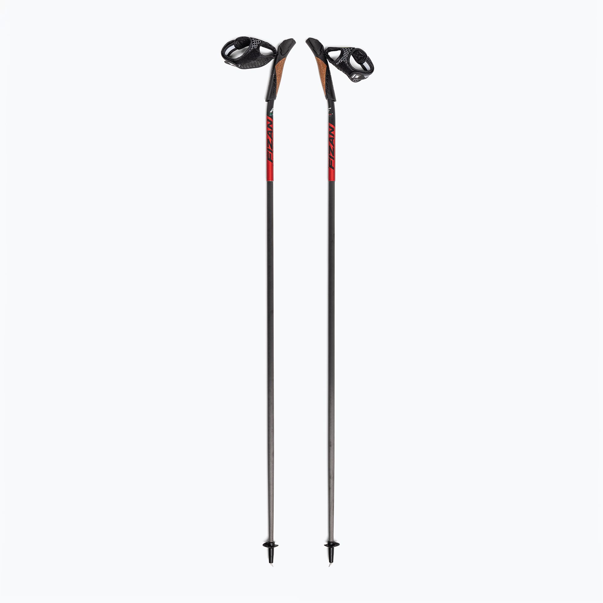 Kije nordic walking Fizan Carbon 3K Impulse S24 red/grey 