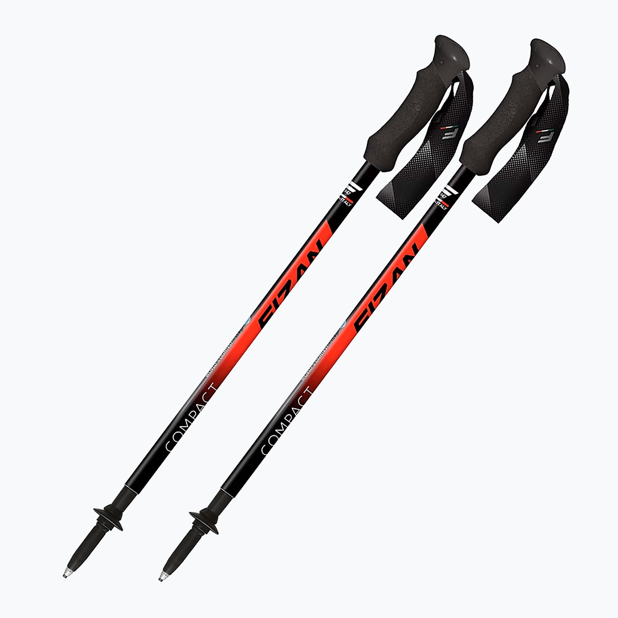 Kije trekkingowe Fizan Compact red 