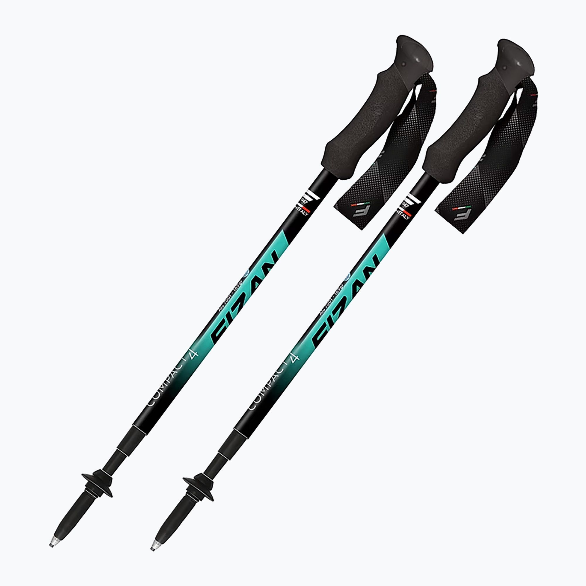 Kije trekkingowe Fizan Compact 4 water green 