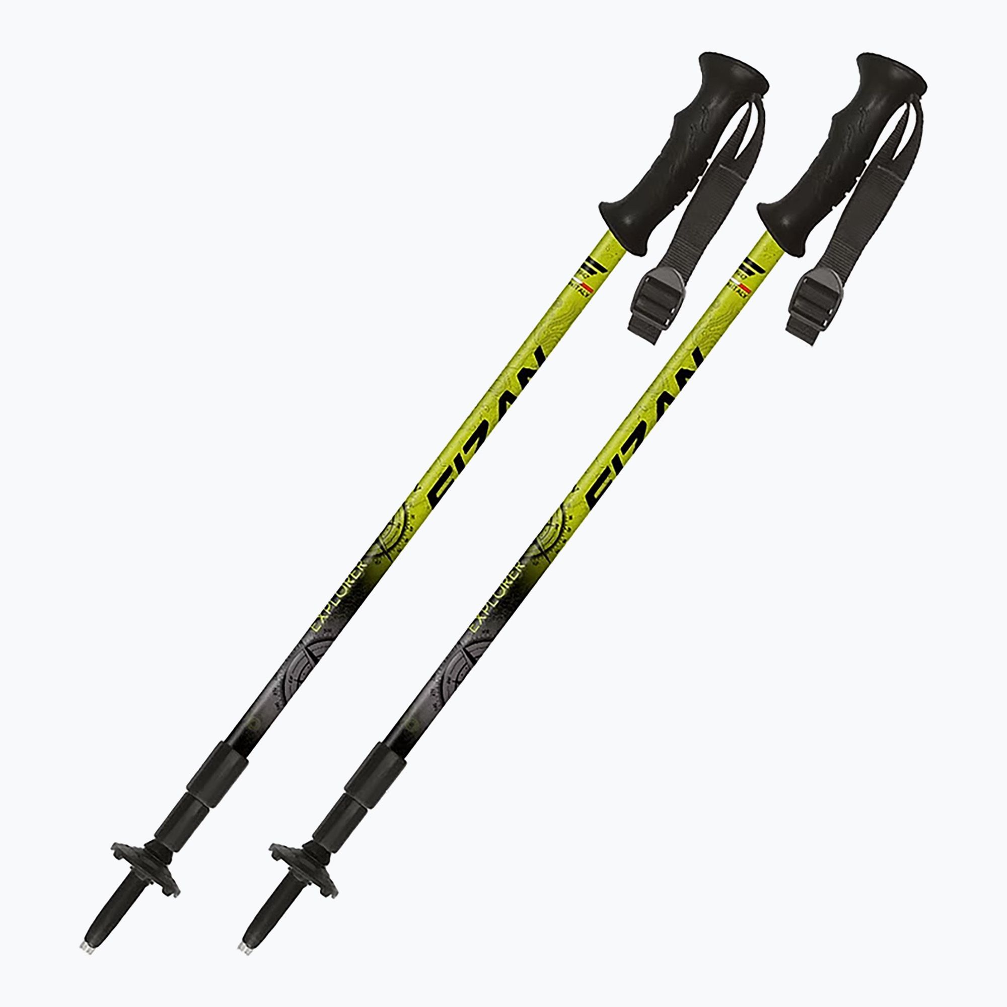 Kije trekkingowe Fizan Explorer lime/gray 