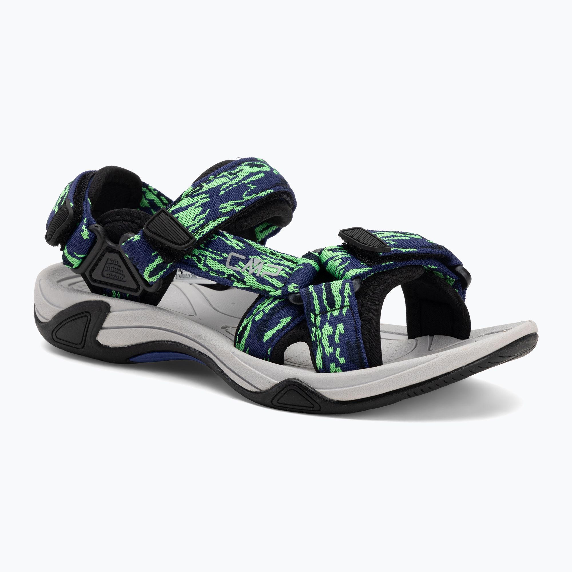 Sandały dziecięce CMP Hamal b.blue/verde fluo 