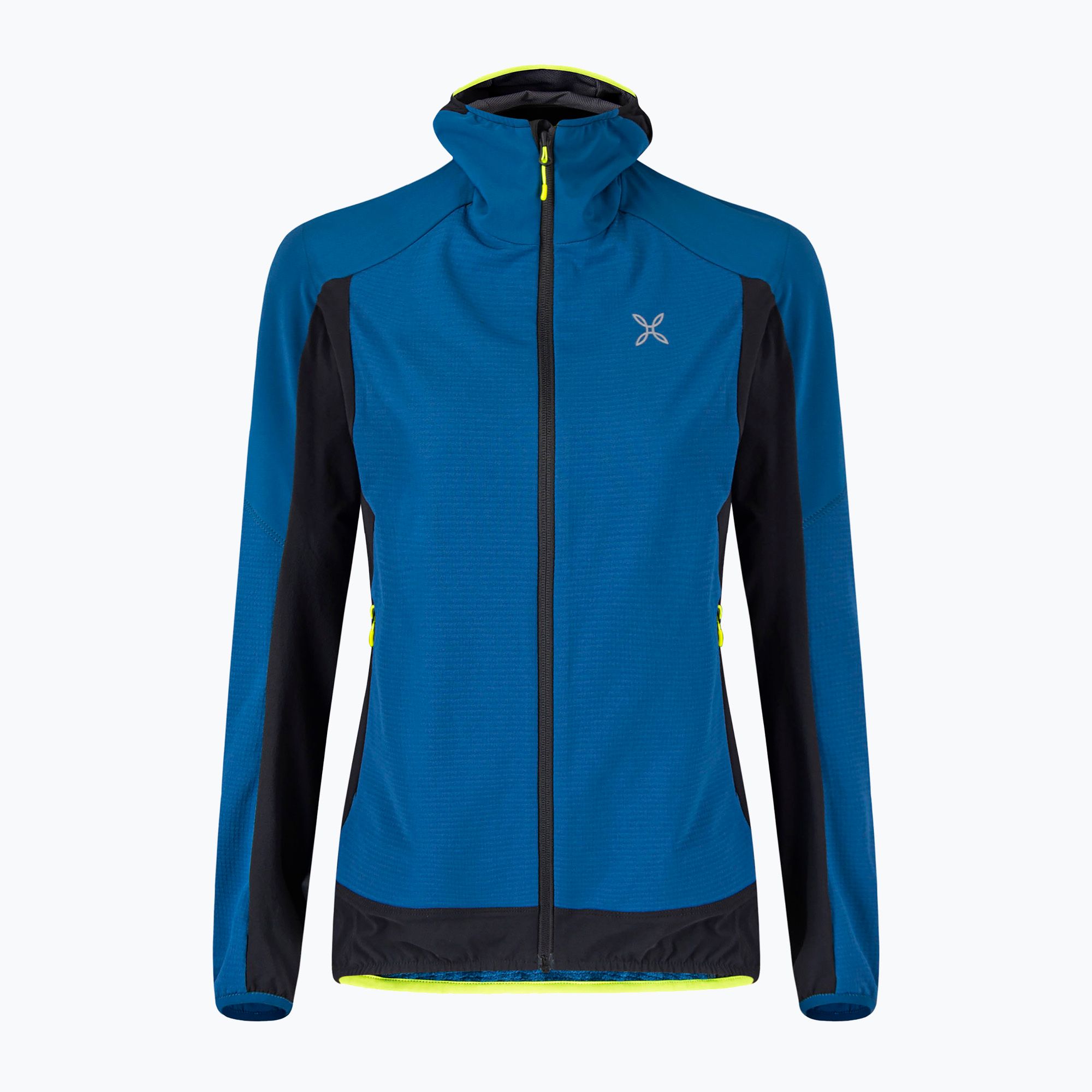 Kurtka przeciwwiatrowa damska Montura Premium Wind Hoody deep blue/giallo fluo 