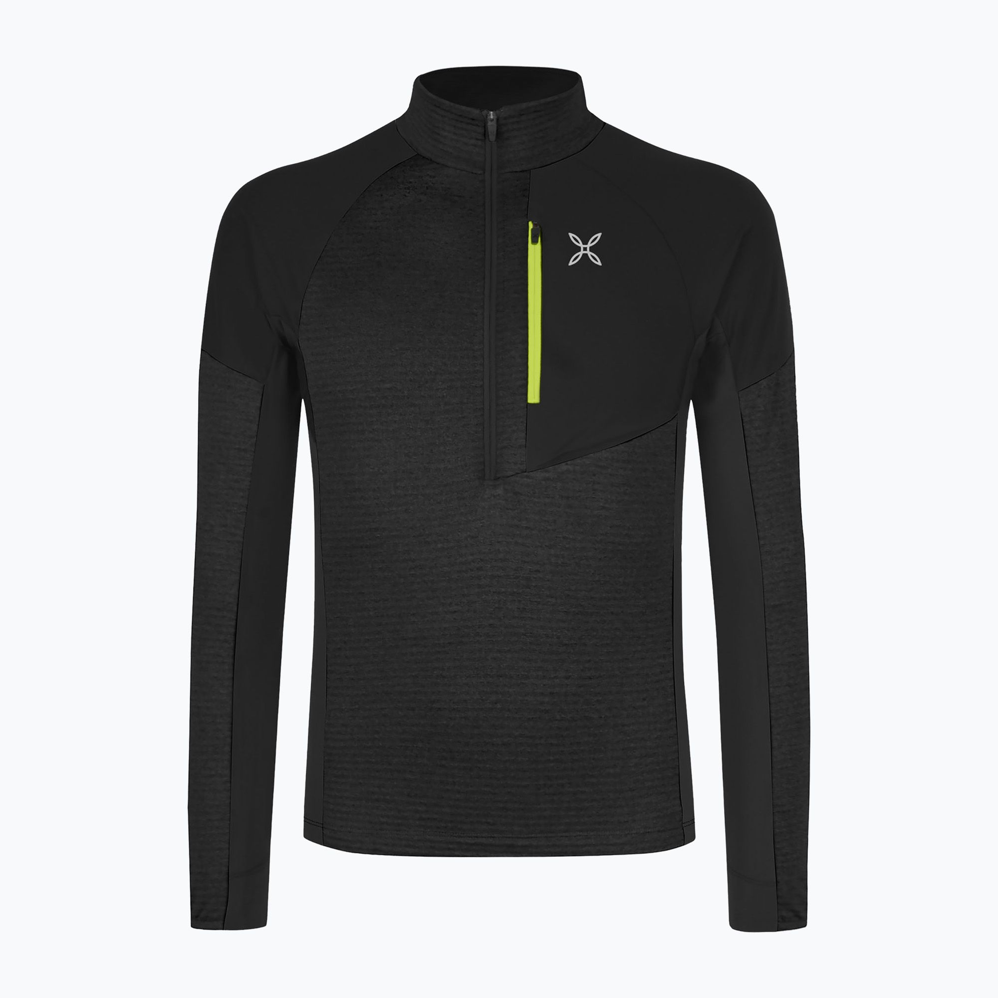 Bluza męska Montura Thermal Grid 2 Anorak black/ lime green 
