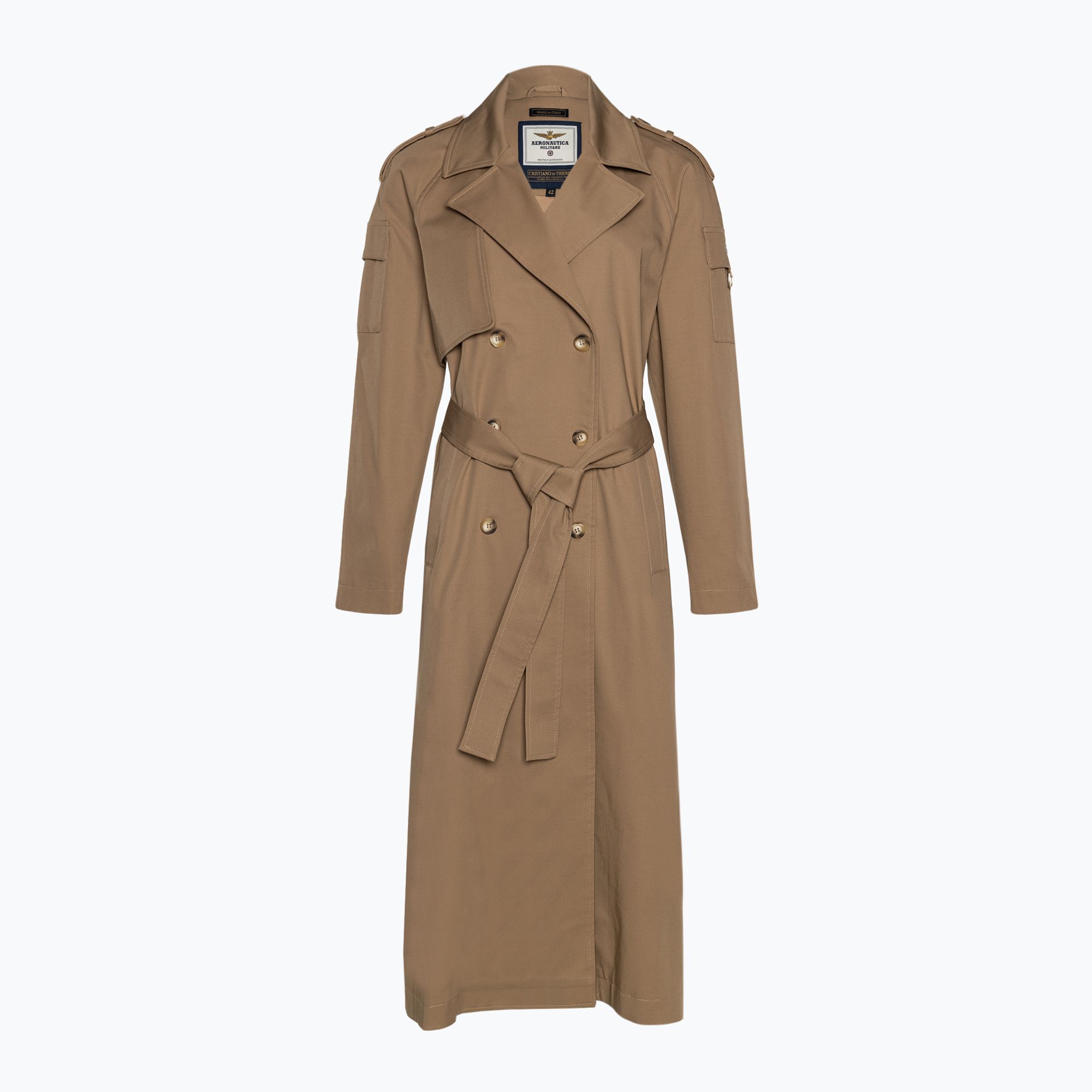 Płaszcz damski Aeronautica Militare Military khaki 