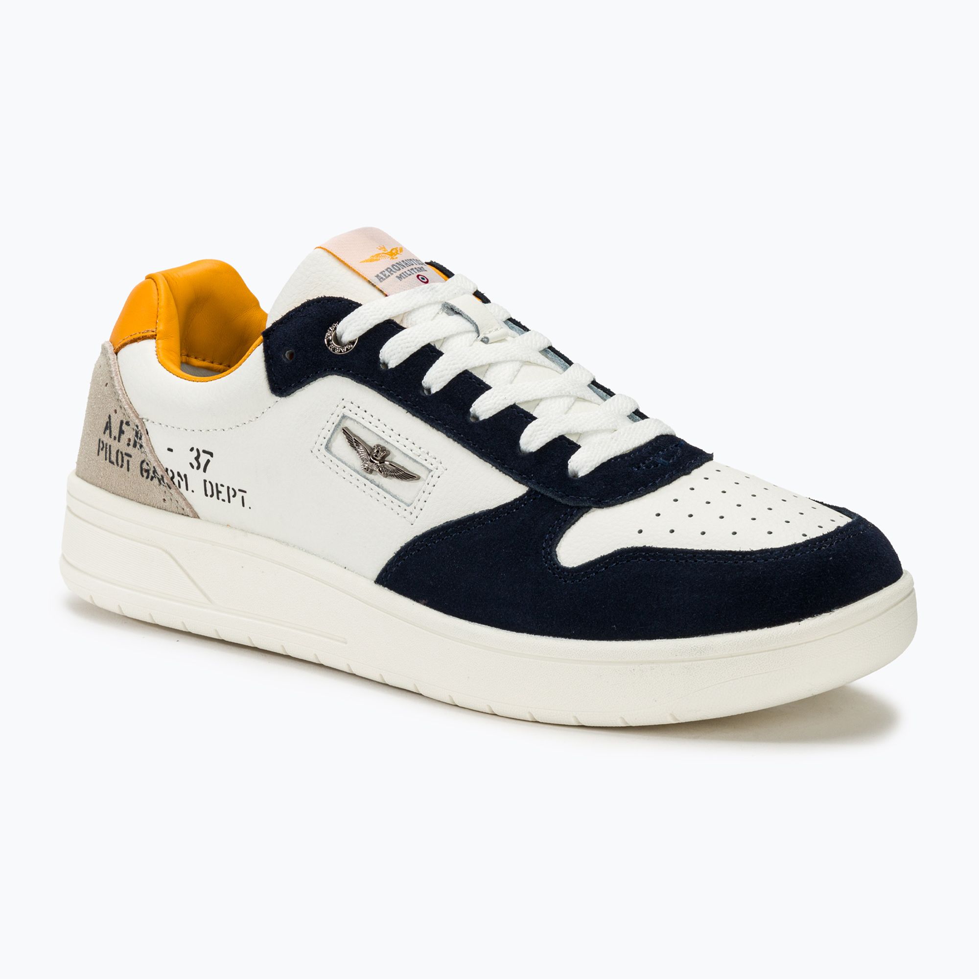 Buty męskie Aeronautica Militare Leather Pilot yellow 