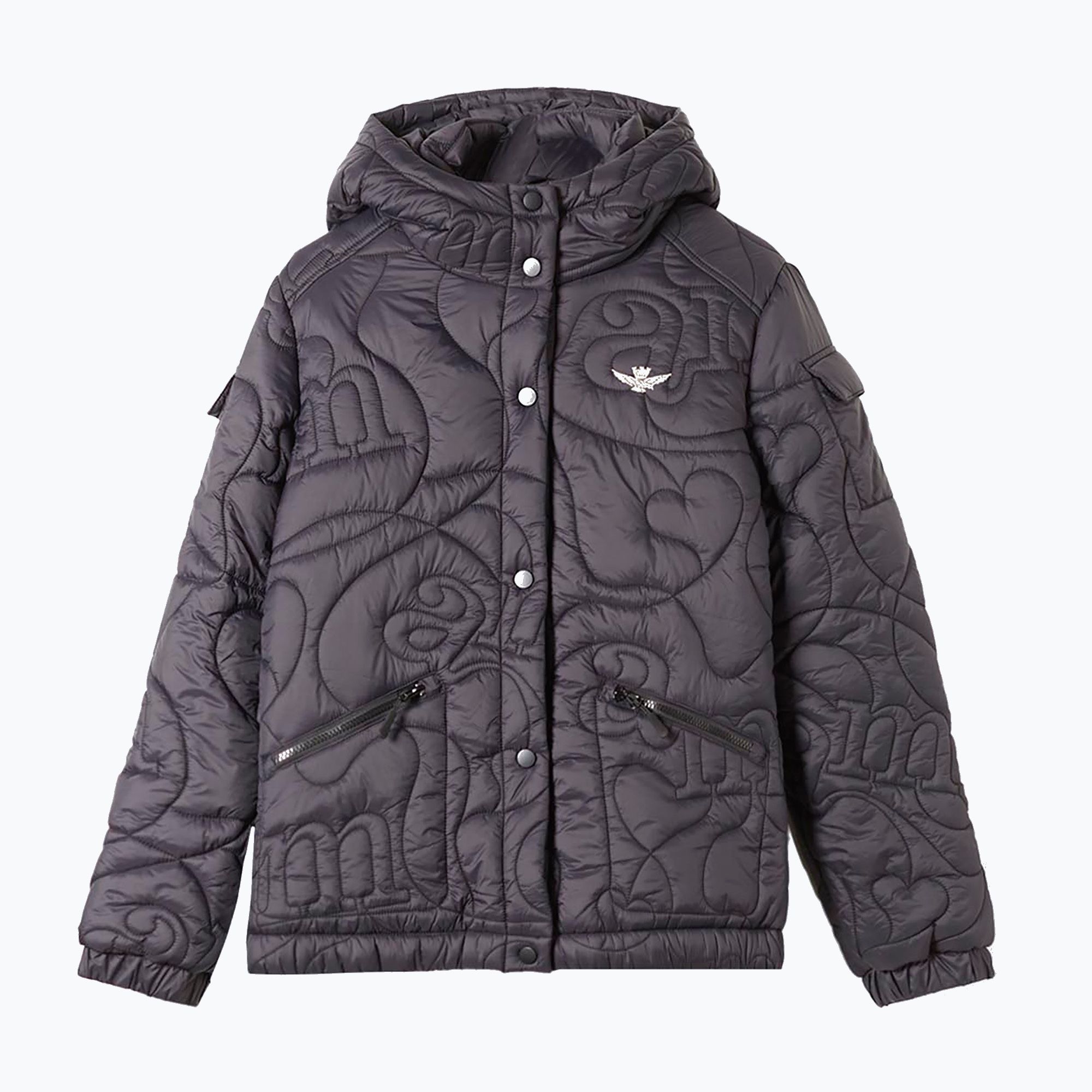 Kurtka zimowa damska Aeronautica Militare Aeronautica Sport nero 