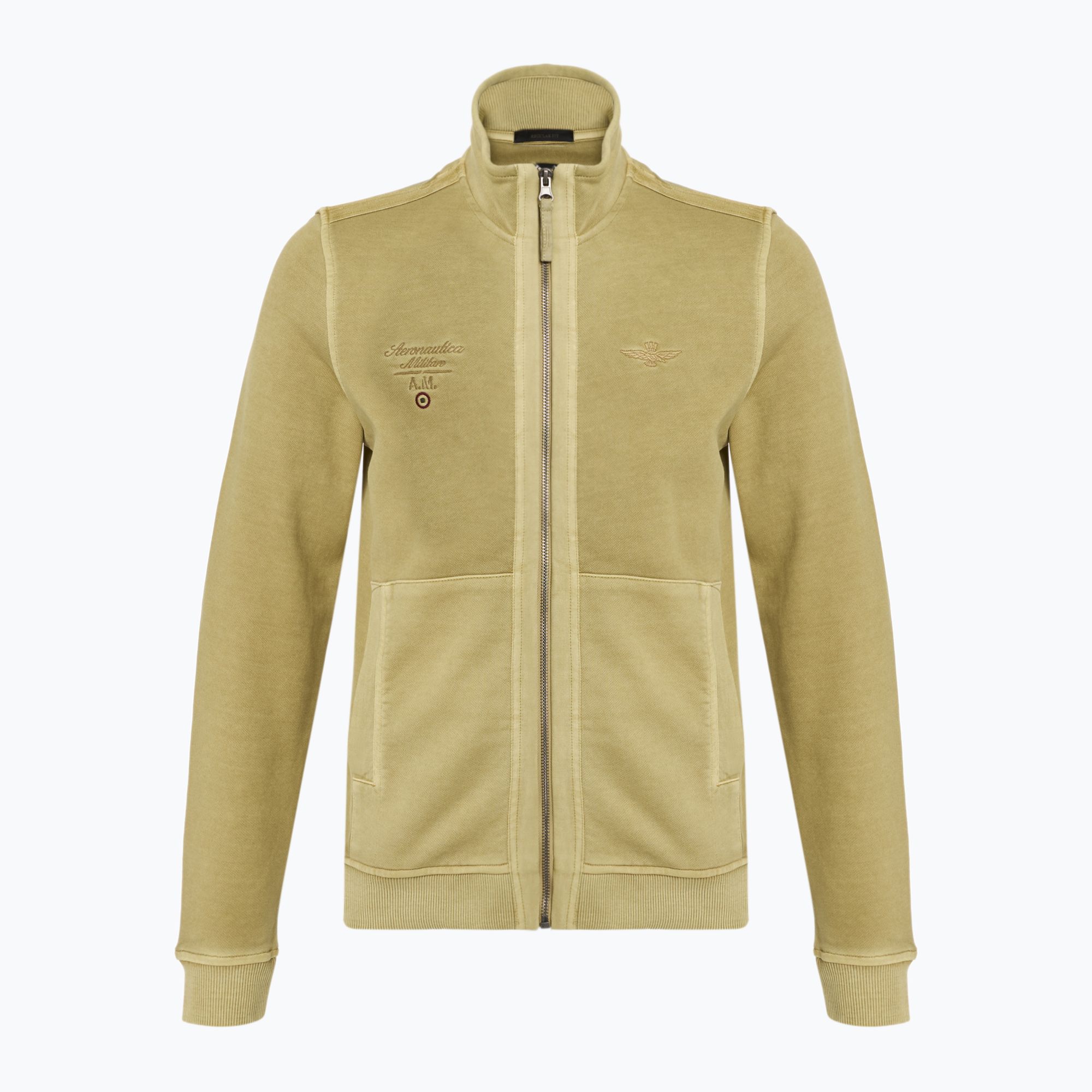 Bluza męska Aeronautica Militare 251FE1992F583 antelope beige washed 