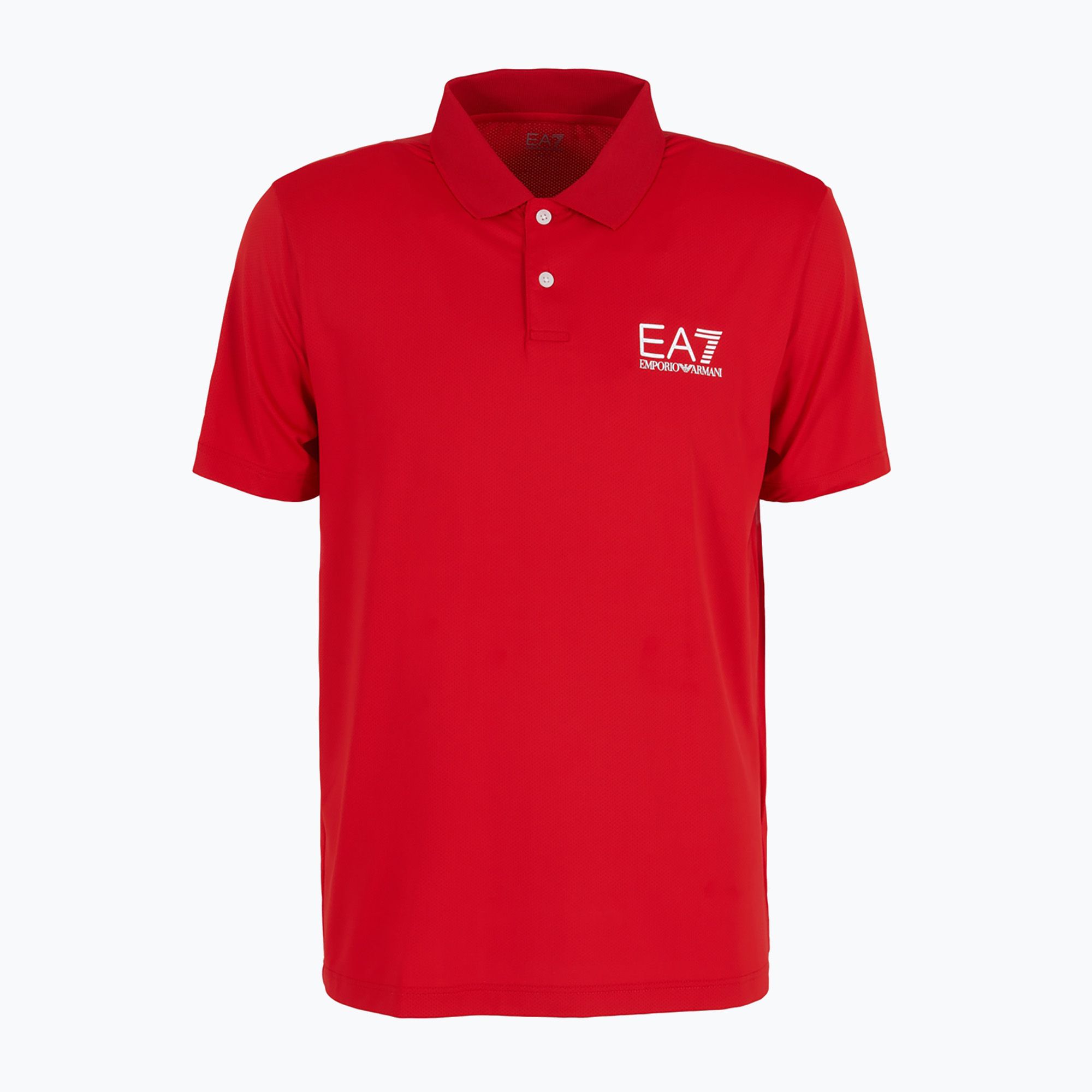 Koszulka polo męska EA7 Emporio Armani Multi-Sport Ventus7 racing red 