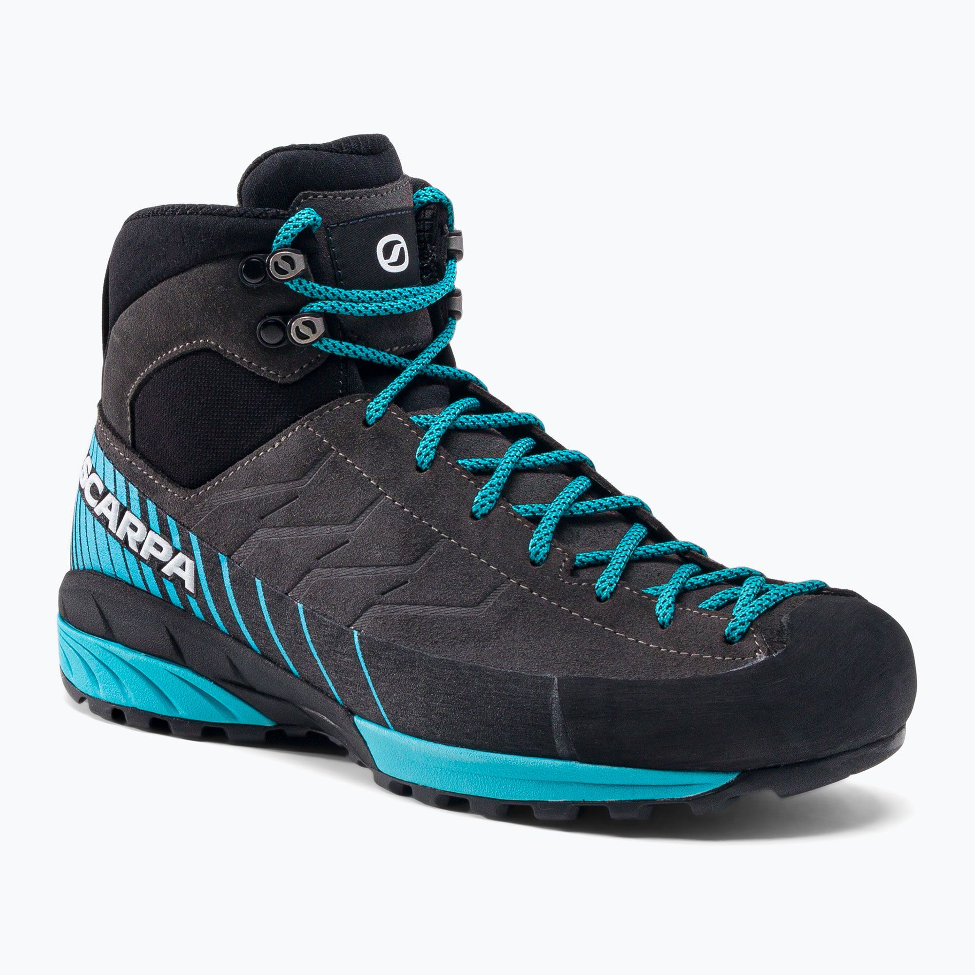 Buty podejściowe męskie SCARPA Mescalito Mid GTX shark/azure 