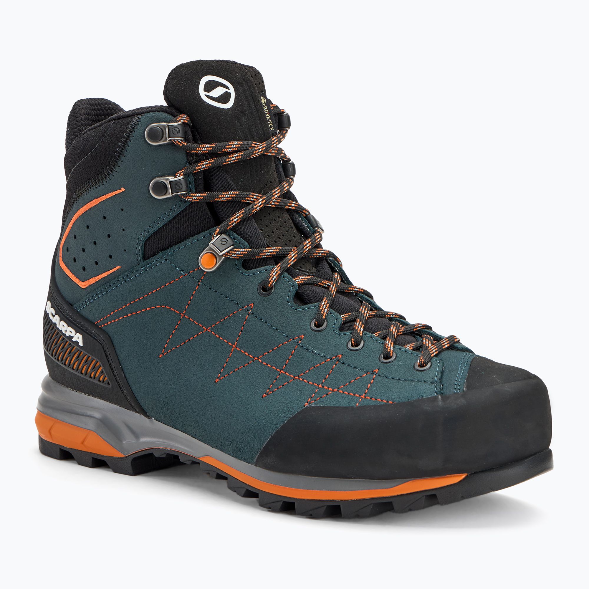 Buty podejściowe  męskie SCARPA Zodiac TRK GTX petrol/rust orange 