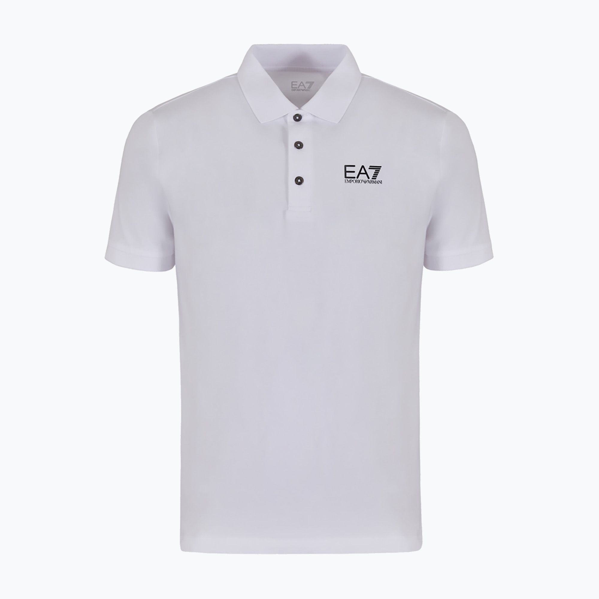 Koszulka polo męska EA7 Emporio Armani Train Visibility white 