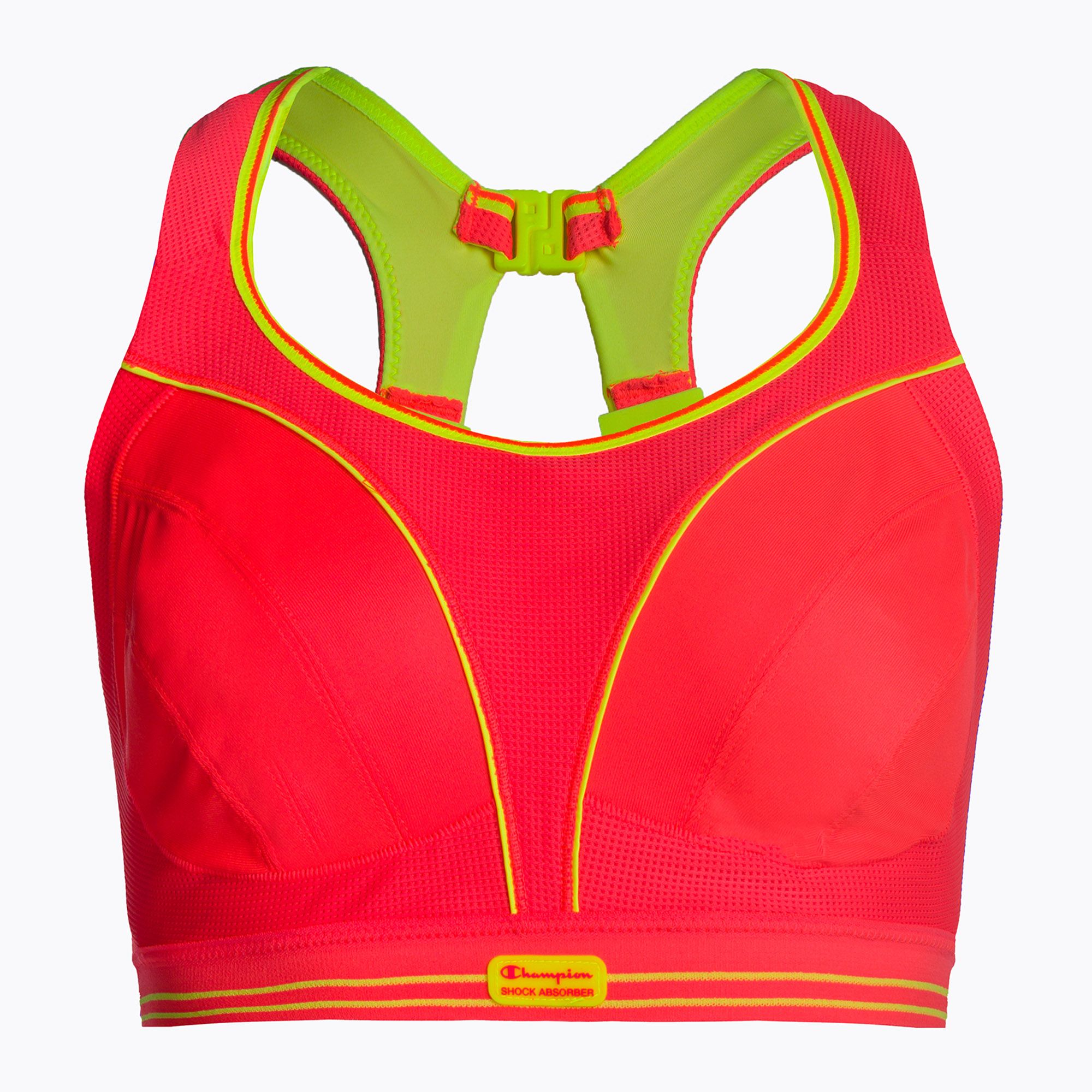 Biustonosz treningowy Shock Absorber Ultimate Run Bra fluor red 