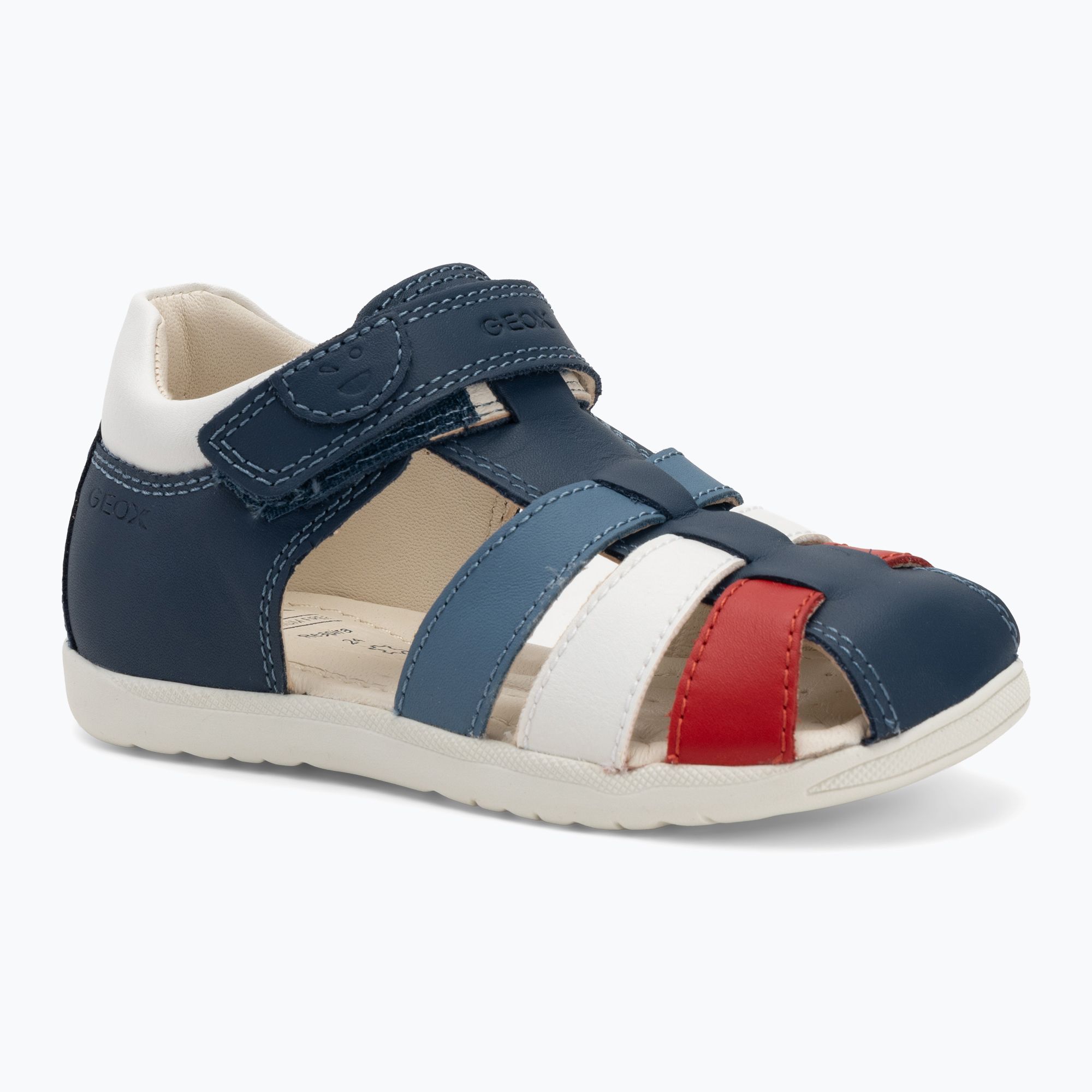 Sandały dziecięce Geox Macchia avio/white 