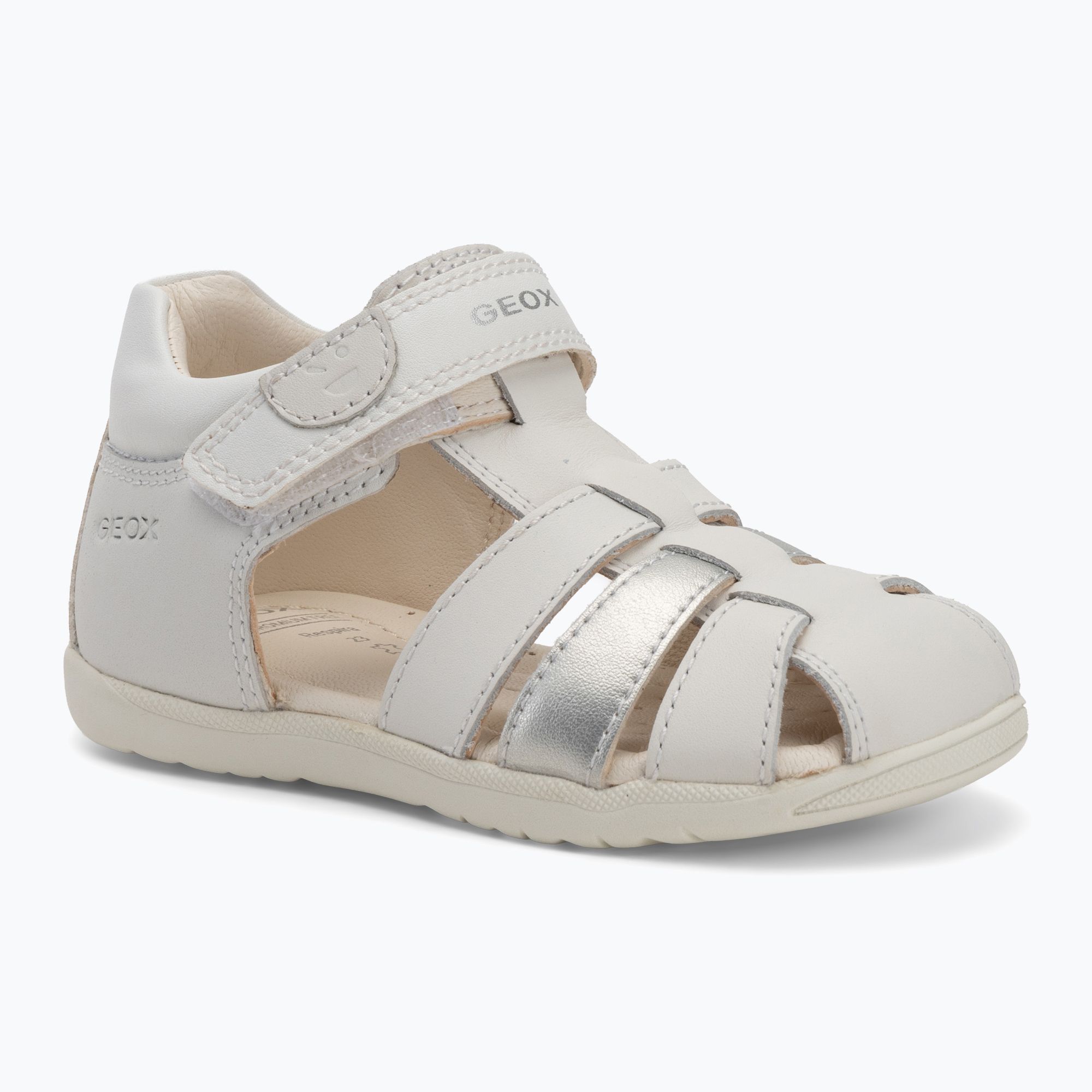 Sandały dziecięce Geox Macchia white 