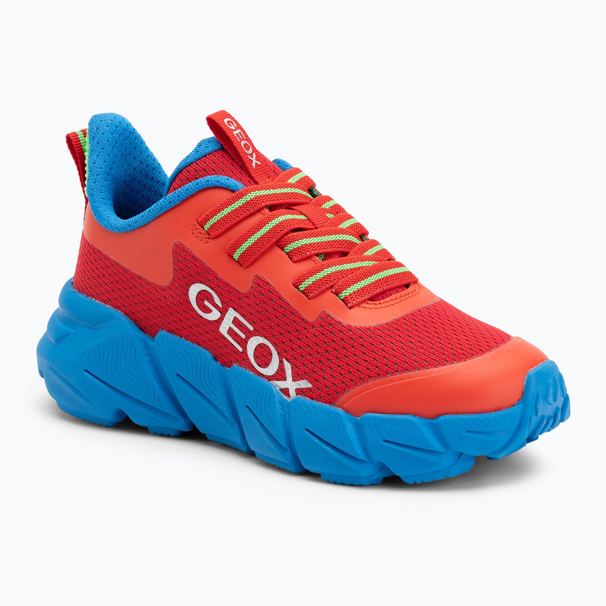Buty juniorskie Geox Flexyper Fast red/light blue 