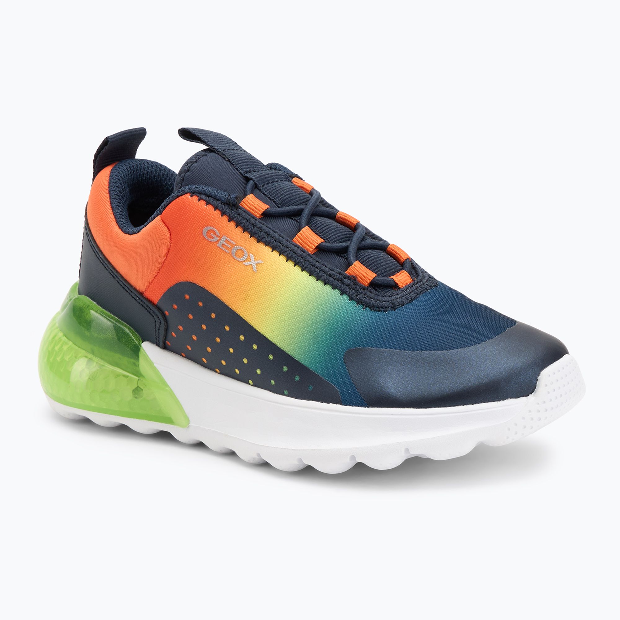 Buty juniorskie Geox Activart Illuminus navy/lime 