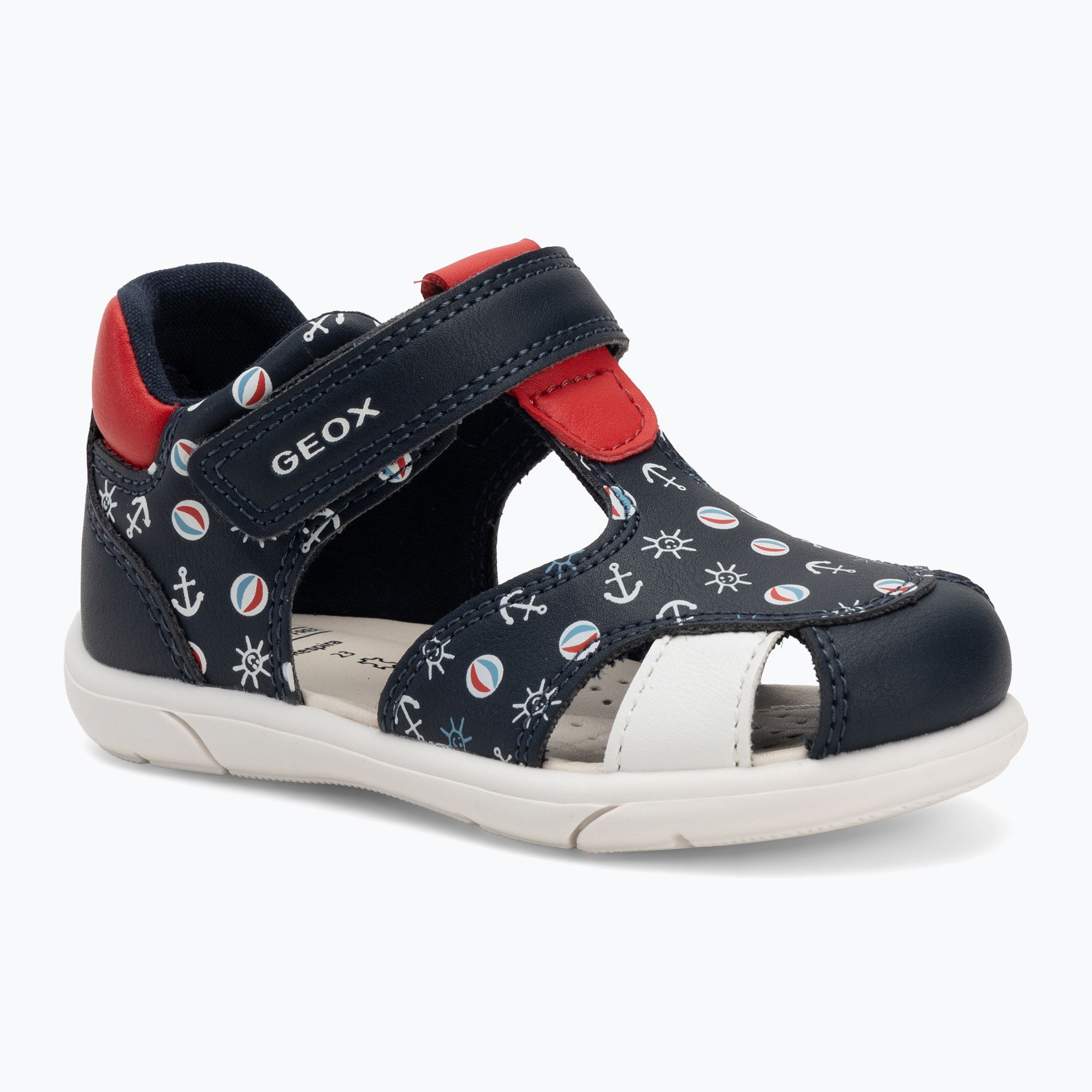 Sandały dziecięce Geox Zapito navy/red 