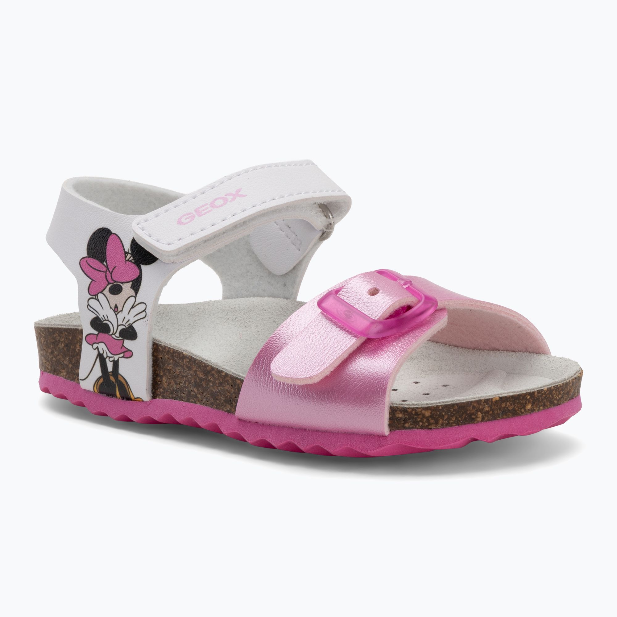Sandały dziecięce Geox Chalki white/pink 
