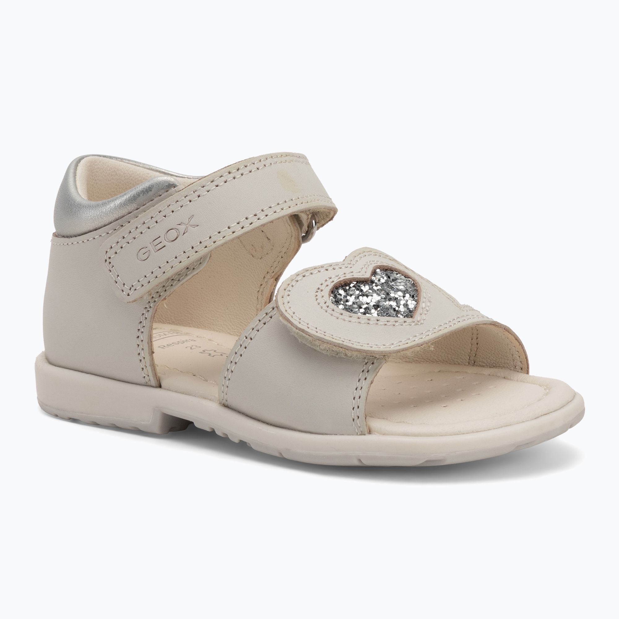 Sandały dziecięce Geox Verred white/silver 