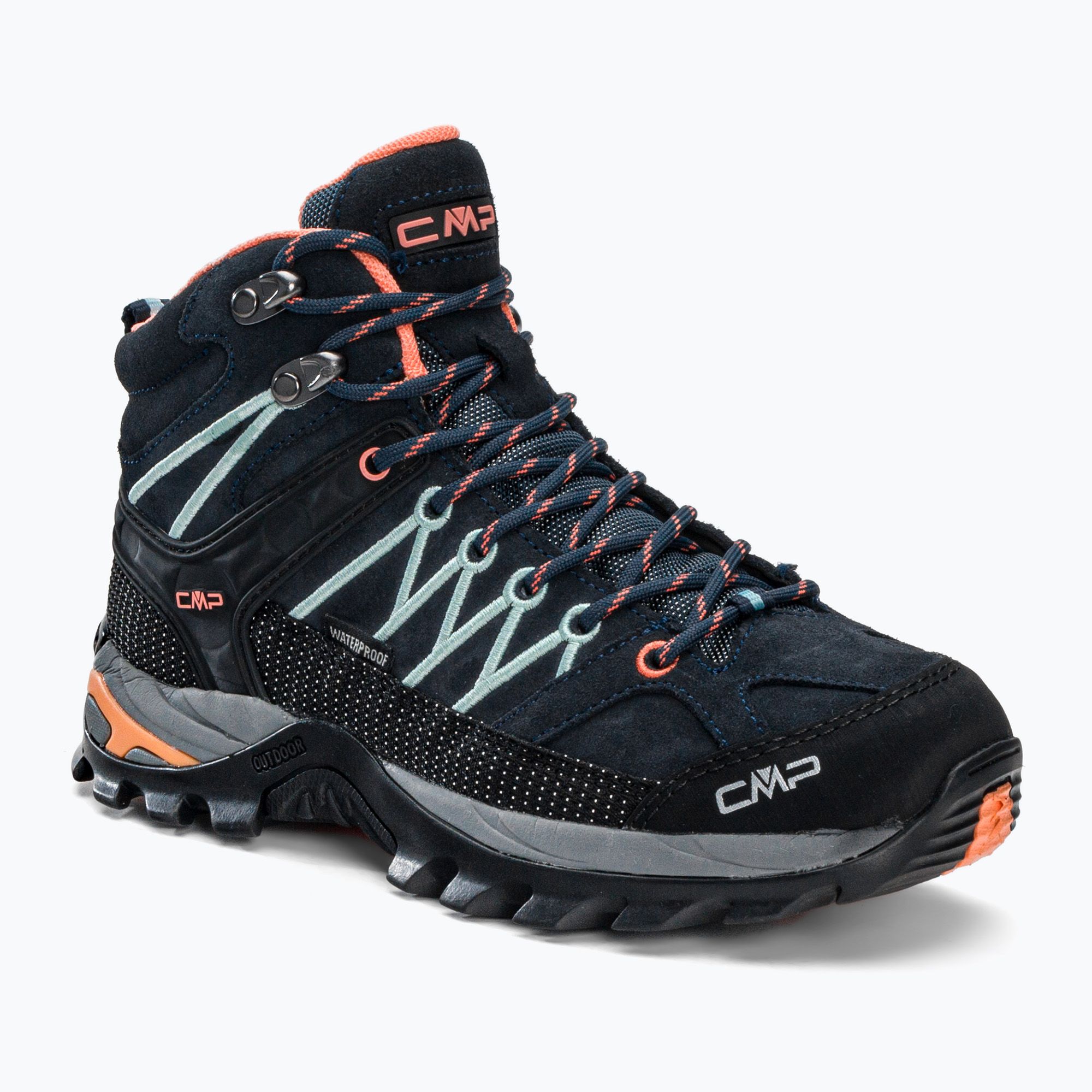 Buty trekkingowe damskie CMP Rigel Mid Wp black blue/giada/peach 