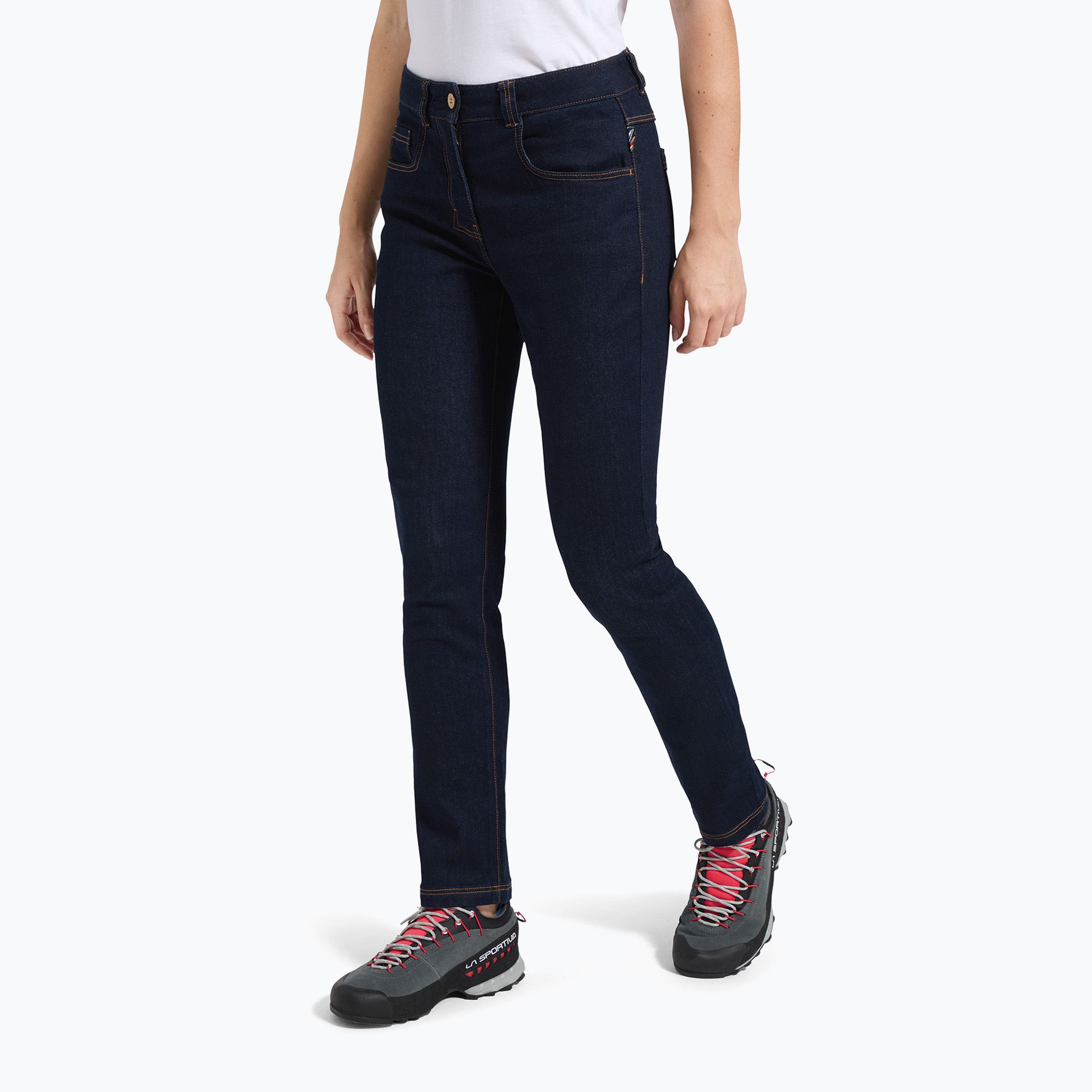 Spodnie wspinaczkowe damskie La Sportiva Eldo Jeans jeans/deep sea 