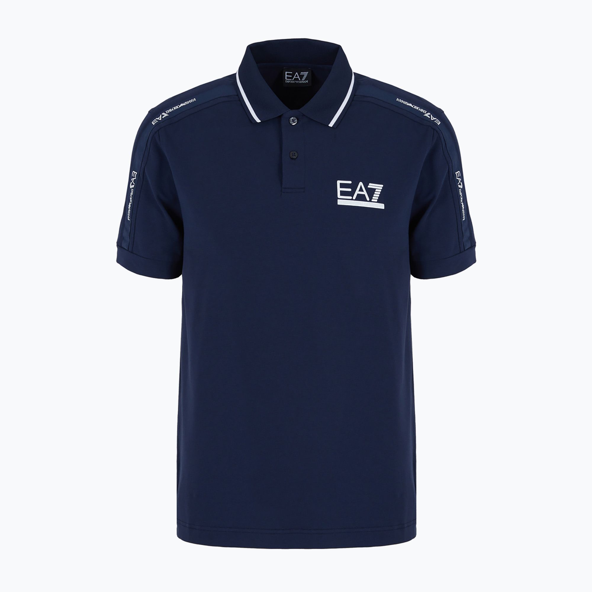 Koszulka polo męska EA7 Emporio Armani Train Visibility navy blue 