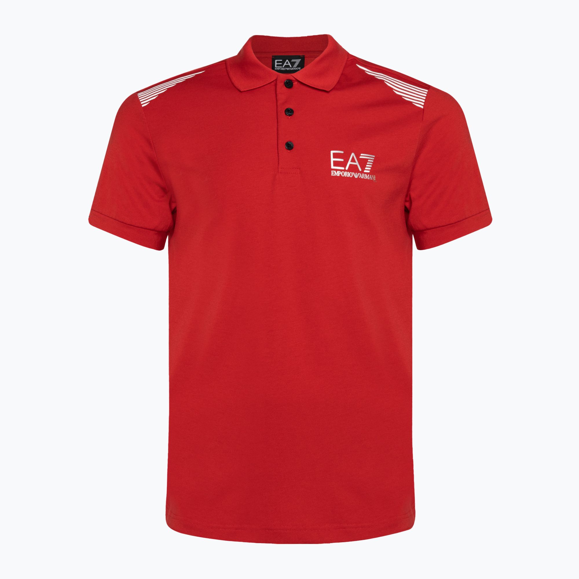 Koszulka polo męska EA7 Emporio Armani Train 7 Lines salsa 