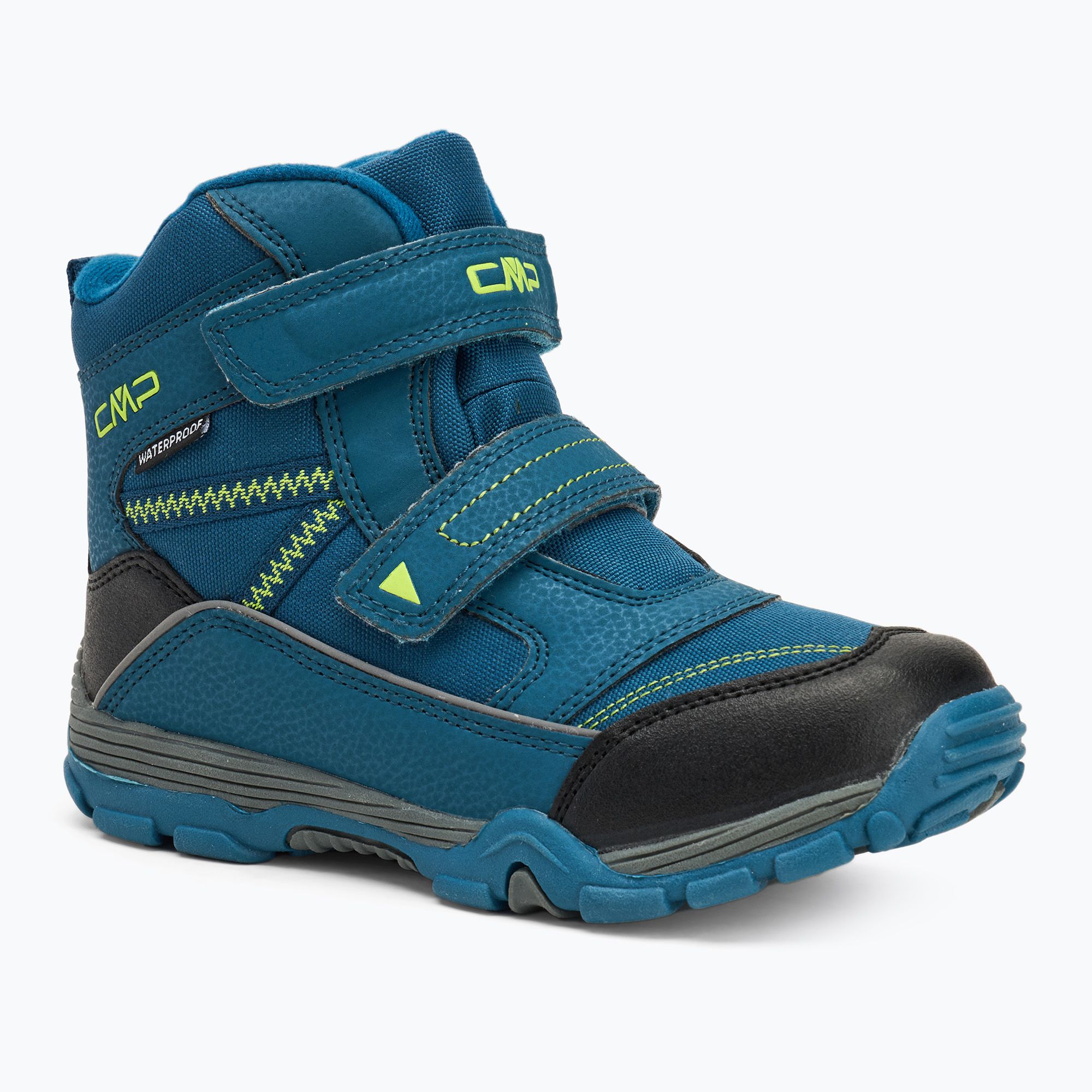 Śniegowce juniorskie CMP Pyry Snowboots petrol/yellow fluo 