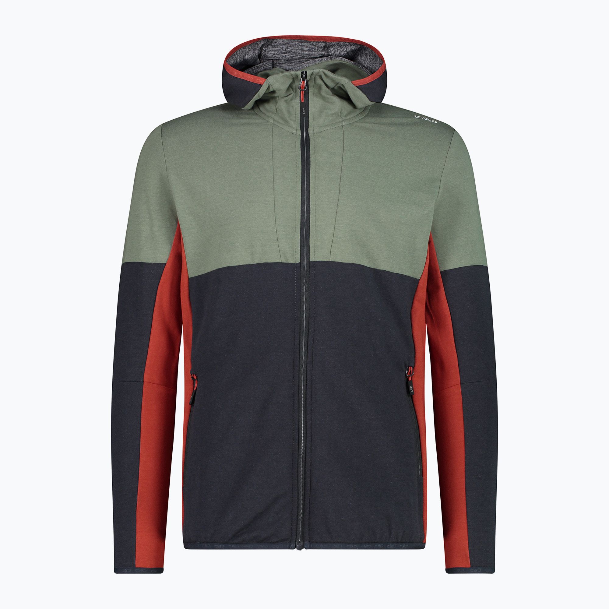 Bluza męska CMP 34L7647 Fix Hood antracite/salvia 
