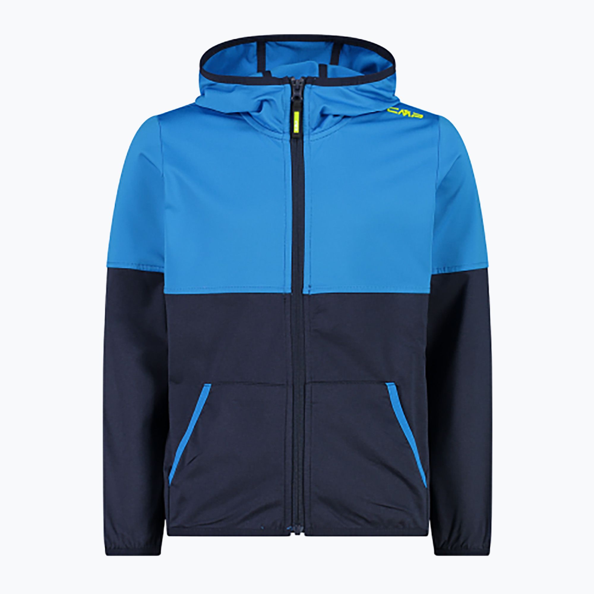 Bluza dziecięca CMP 33D7944 Fix Hood b.blue mel./river/lime 