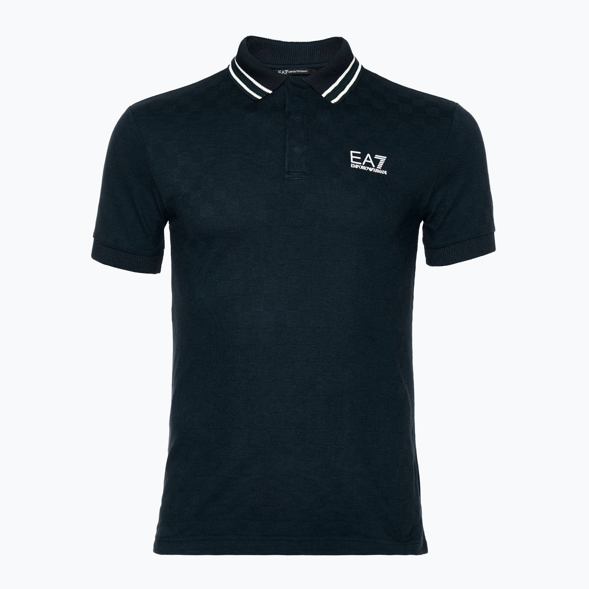 Koszulka męska EA7 Emporio Armani Golf Pro Polo Check armani blue 