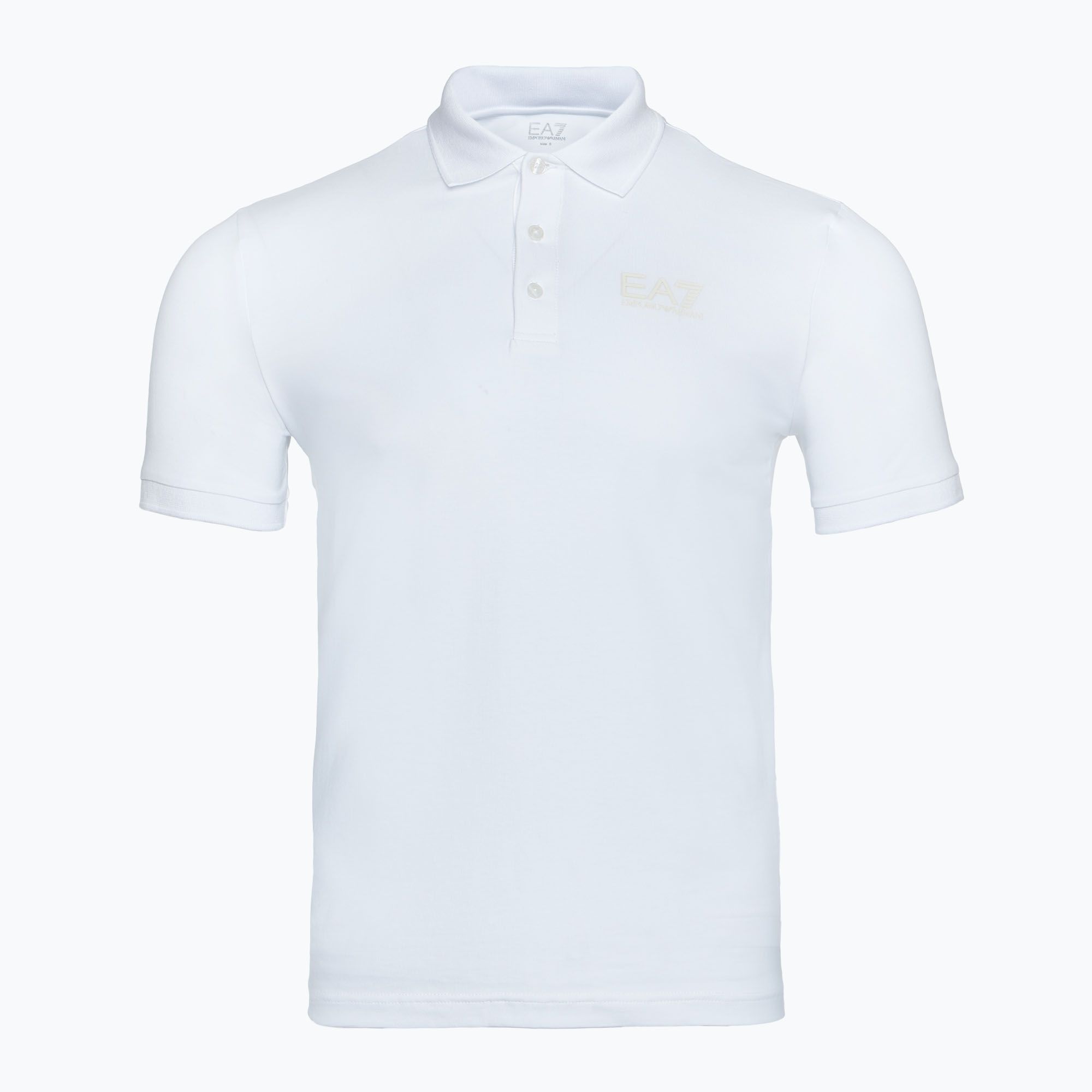 Koszulka męska EA7 Emporio Armani Train Visibility Polo white 