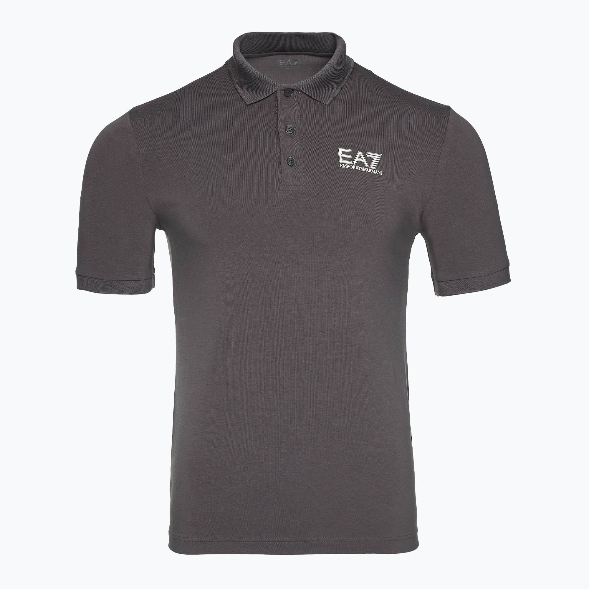 Koszulka męska EA7 Emporio Armani Train Visibility Polo volcanic glass 