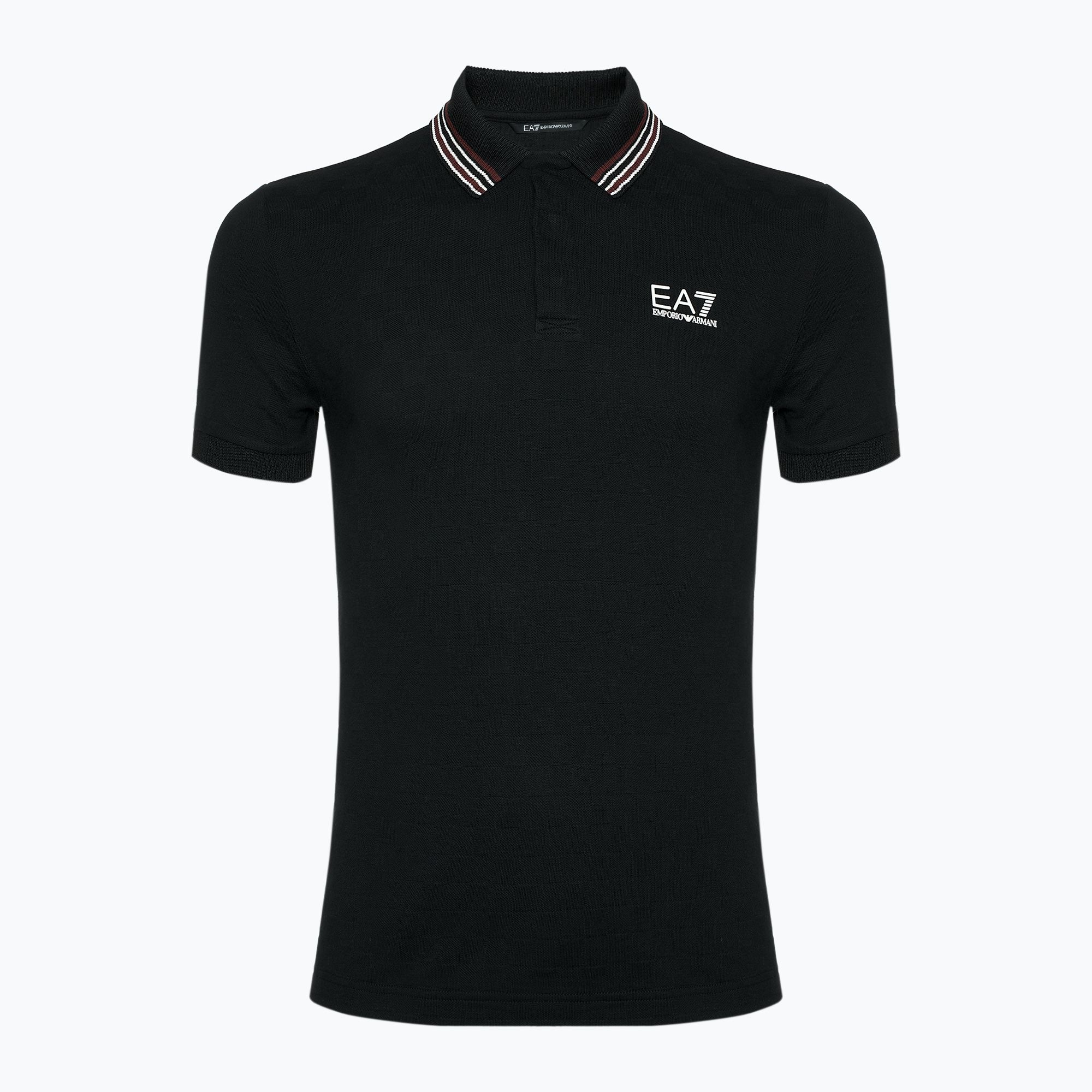 Koszulka męska EA7 Emporio Armani Golf Pro Polo Check black 