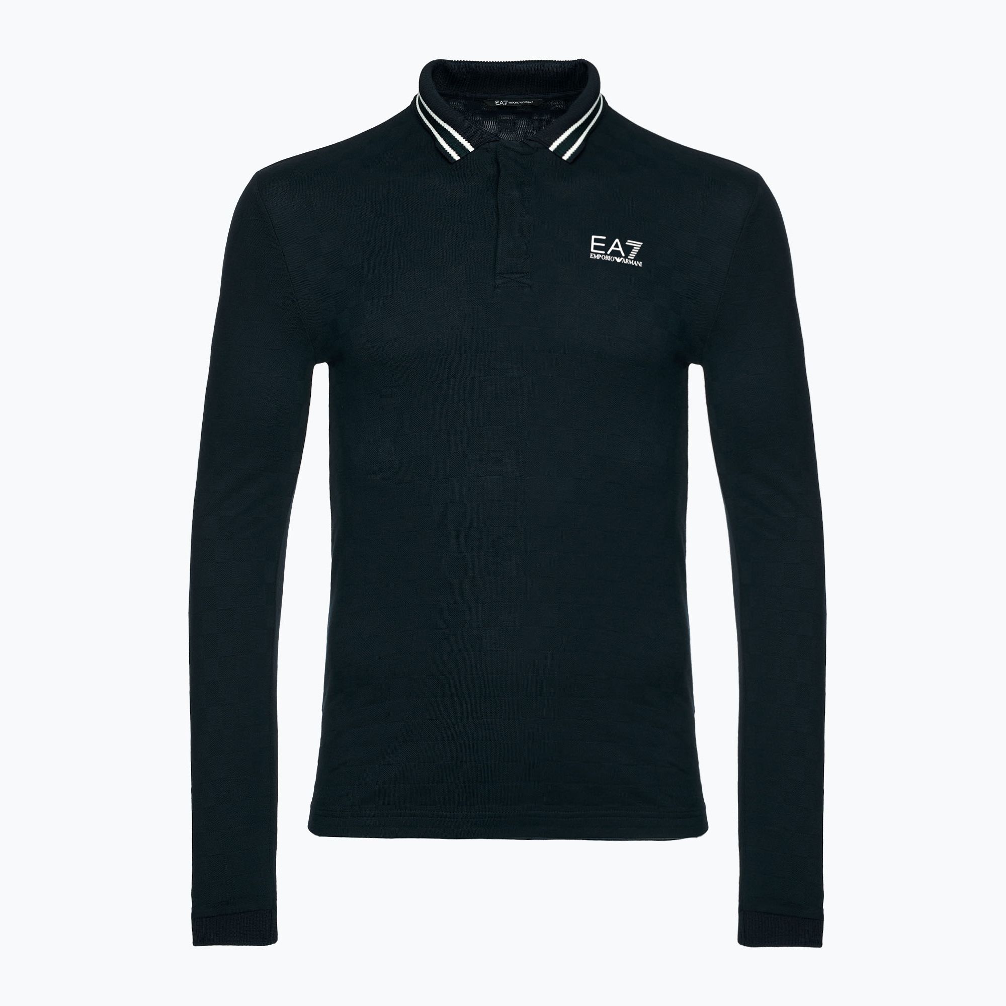 Longsleeve męski EA7 Emporio Armani Golf Pro Polo Check armani blue 