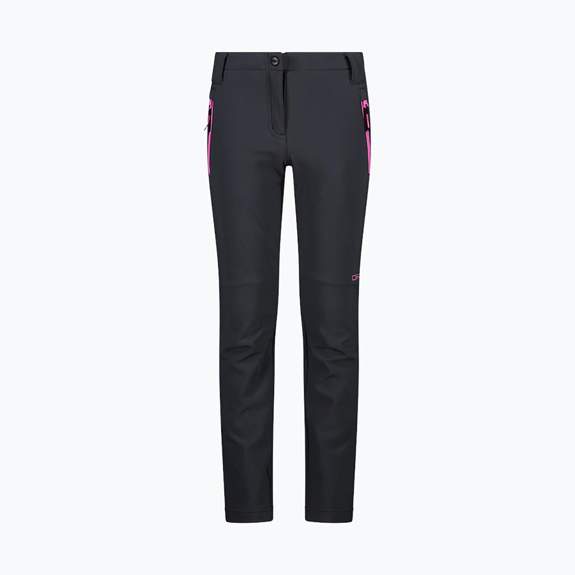 Spodnie softshell dziecięce CMP 30A1465 G Long titanio/purple fluo 