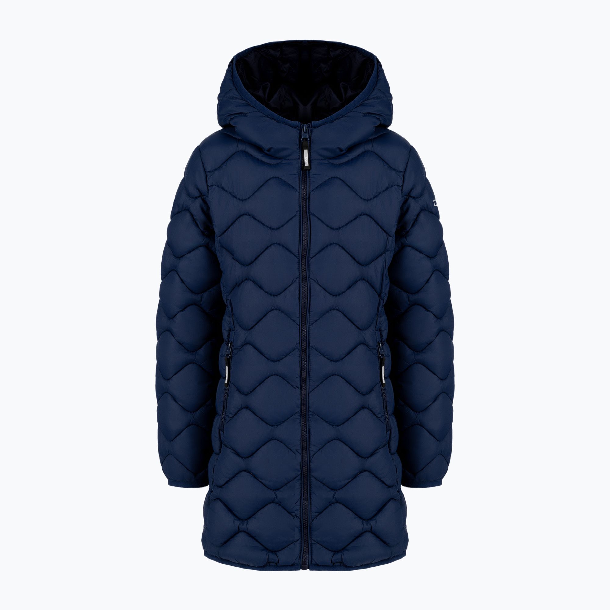 Płaszcz puchowy dziecięcy CMP 32Z1145 G Coat Fix Hood blue ink 
