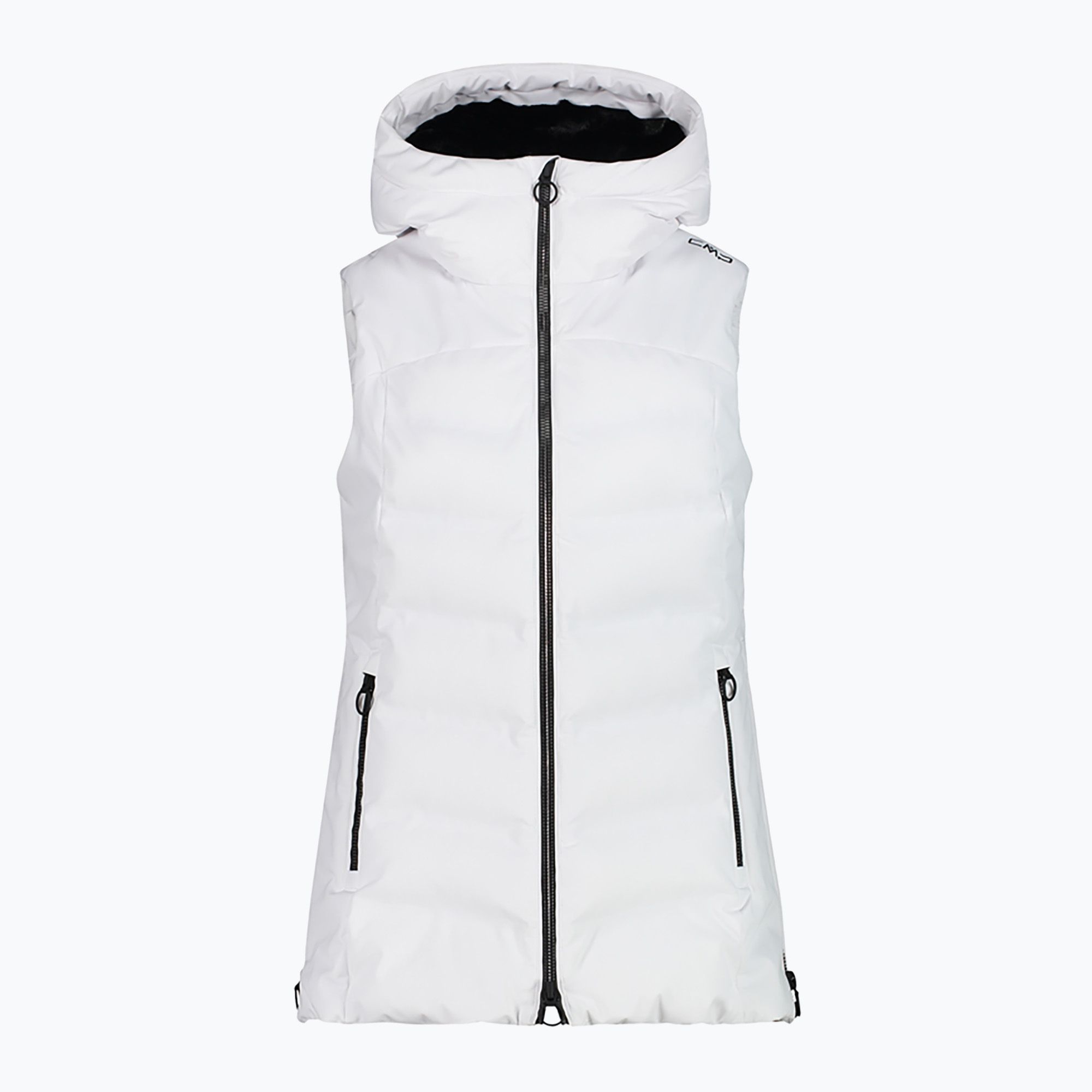 Kamizelka damska CMP 32W0276 Fix Hood bianco 
