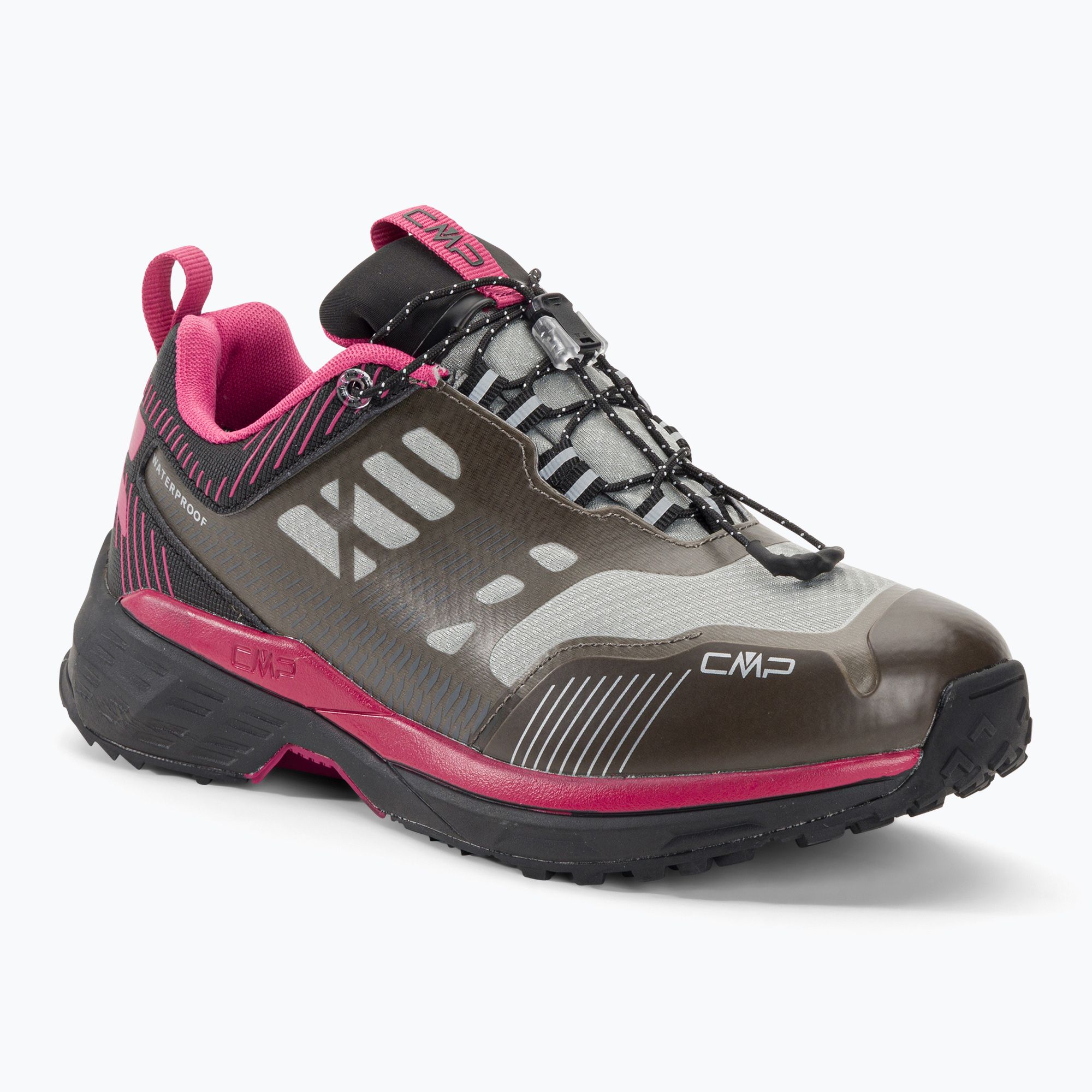 Buty trekkingowe damskie CMP Pohlarys Low Wp grey/sangria 
