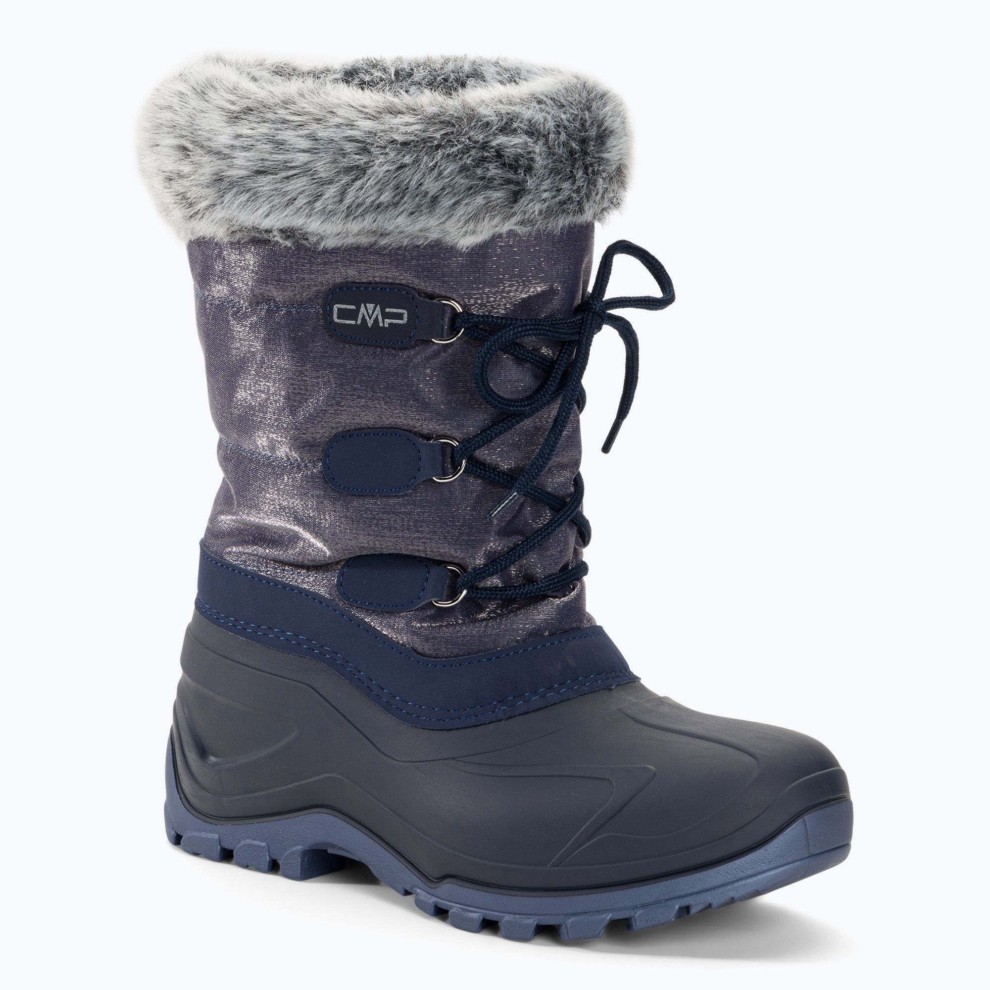 Śniegowce damskie CMP Nietos Low Snowboots Wp black/blue 